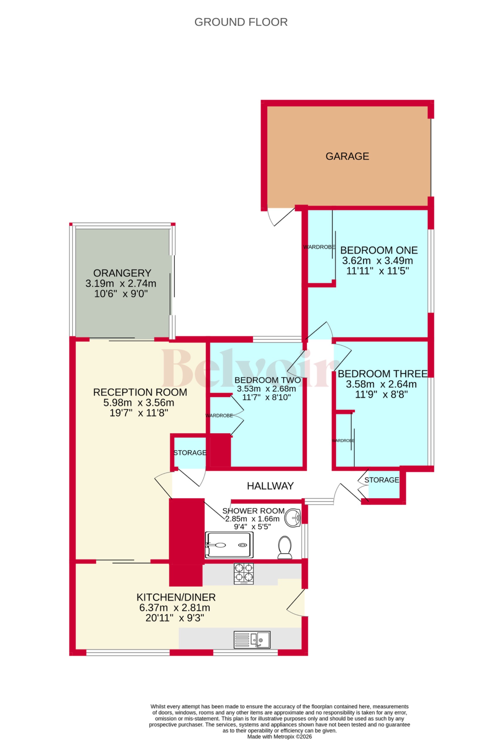 20, Newman Road, Tipton floorplan