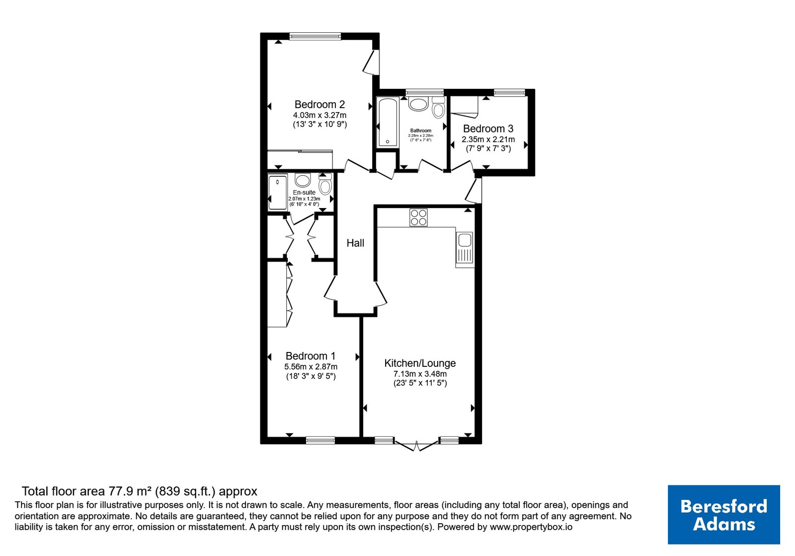 Apartment 14, The Marine View Apart,, Marine Road, Colwyn Bay floorplan