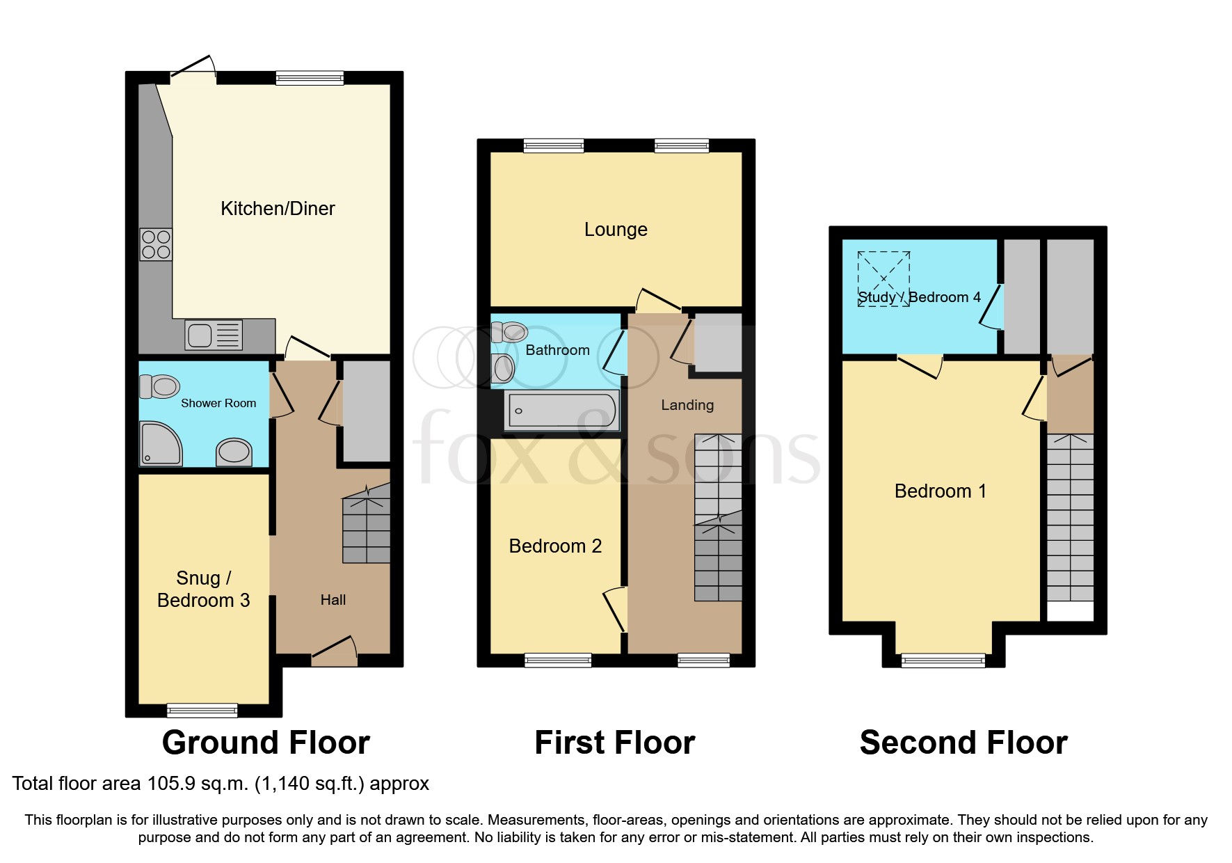 Agincourt Avenue, Gosport PO13, 3 bedroom town house for sale
