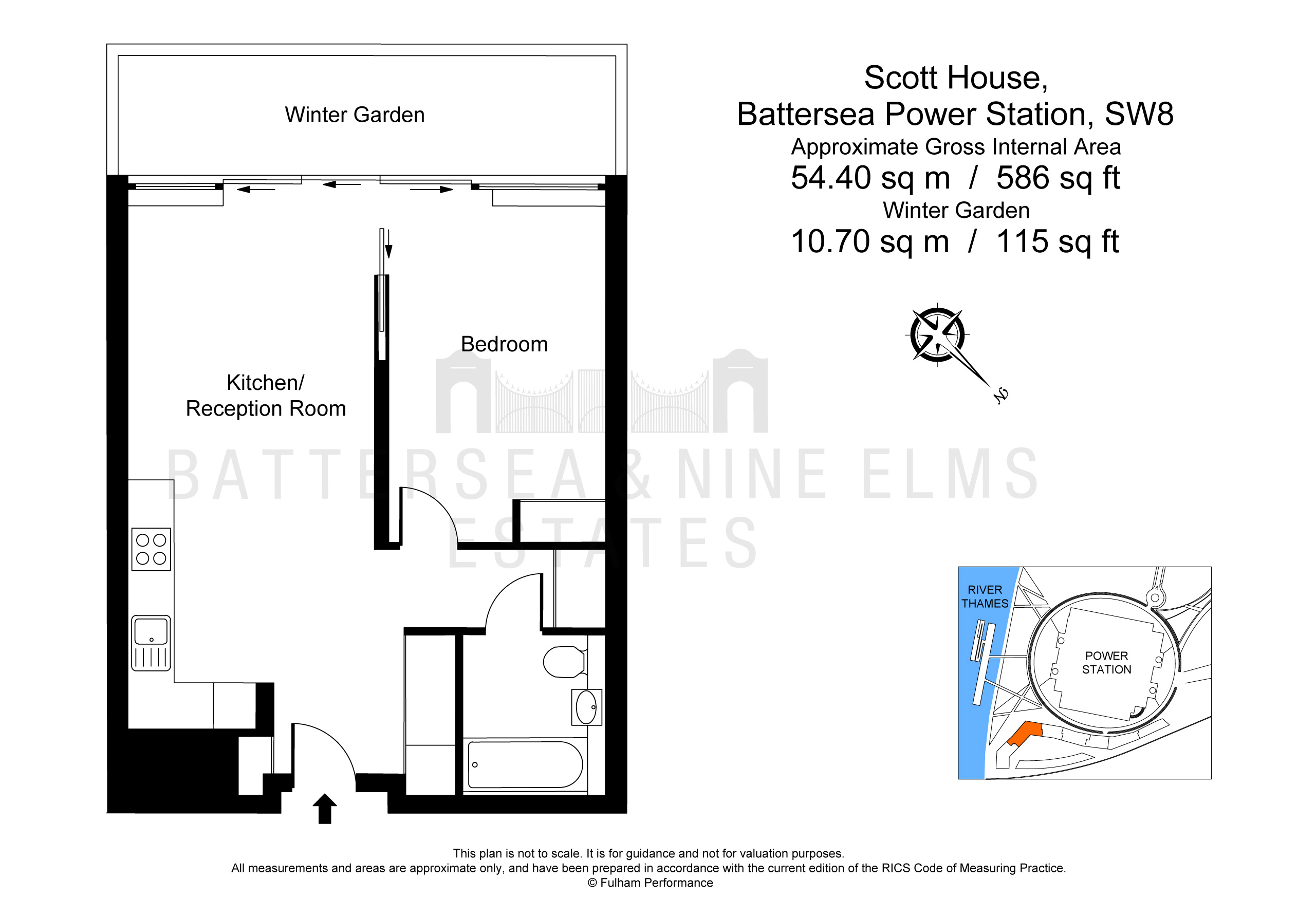 1 Bedrooms Flat to rent in Circus Road West, London SW11