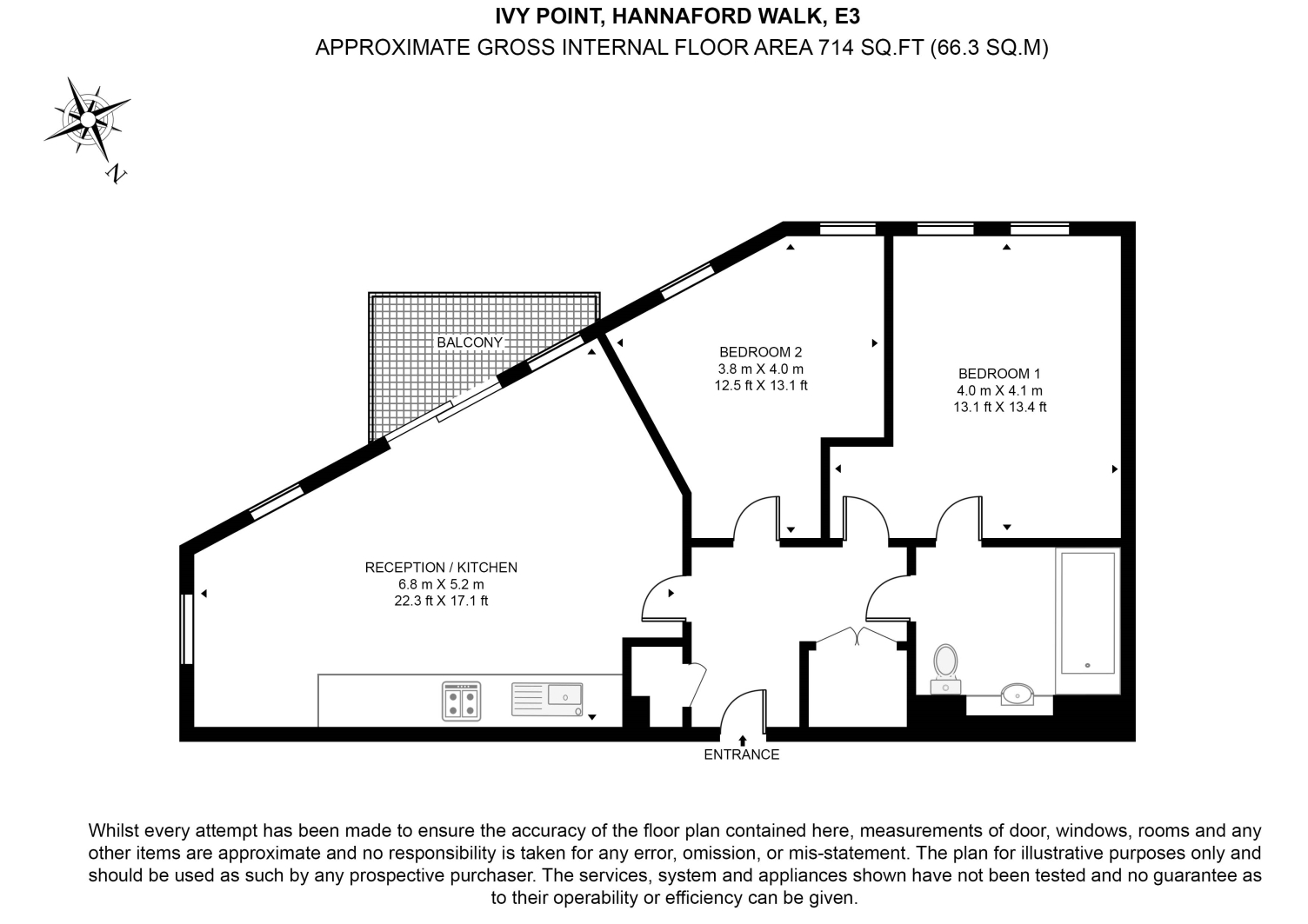 Flat 20, 5, Ivy Point, Hannaford Walk, Bromley-By-Bow floorplan