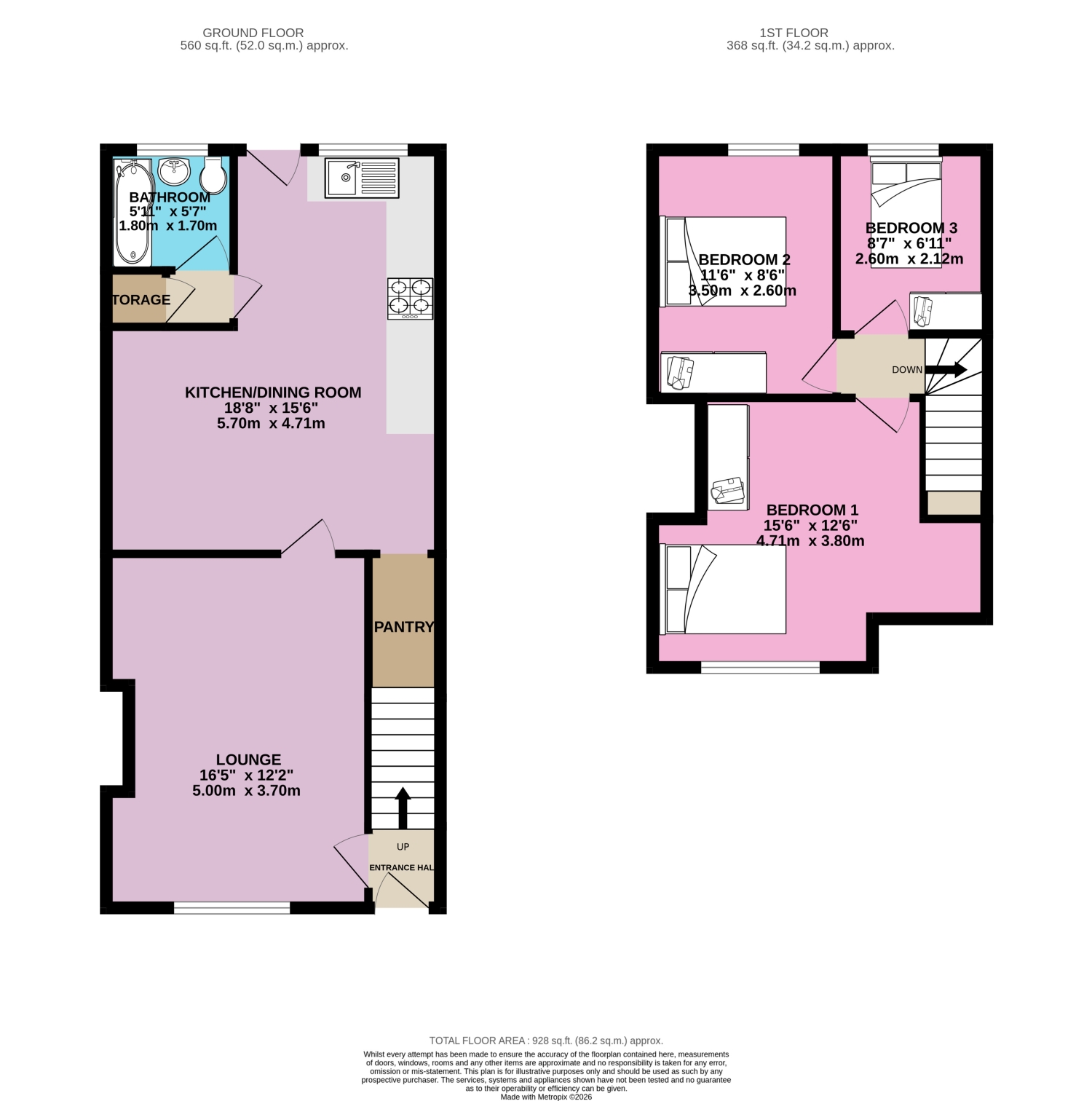 144, Pasture Road, Goole floorplan