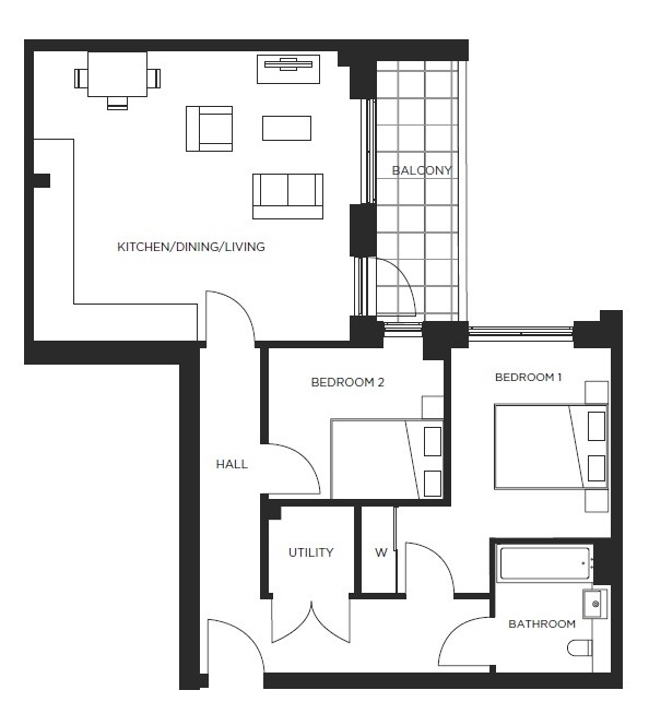 W4-03-04 The Acres, Colindale Avenue, London floorplan