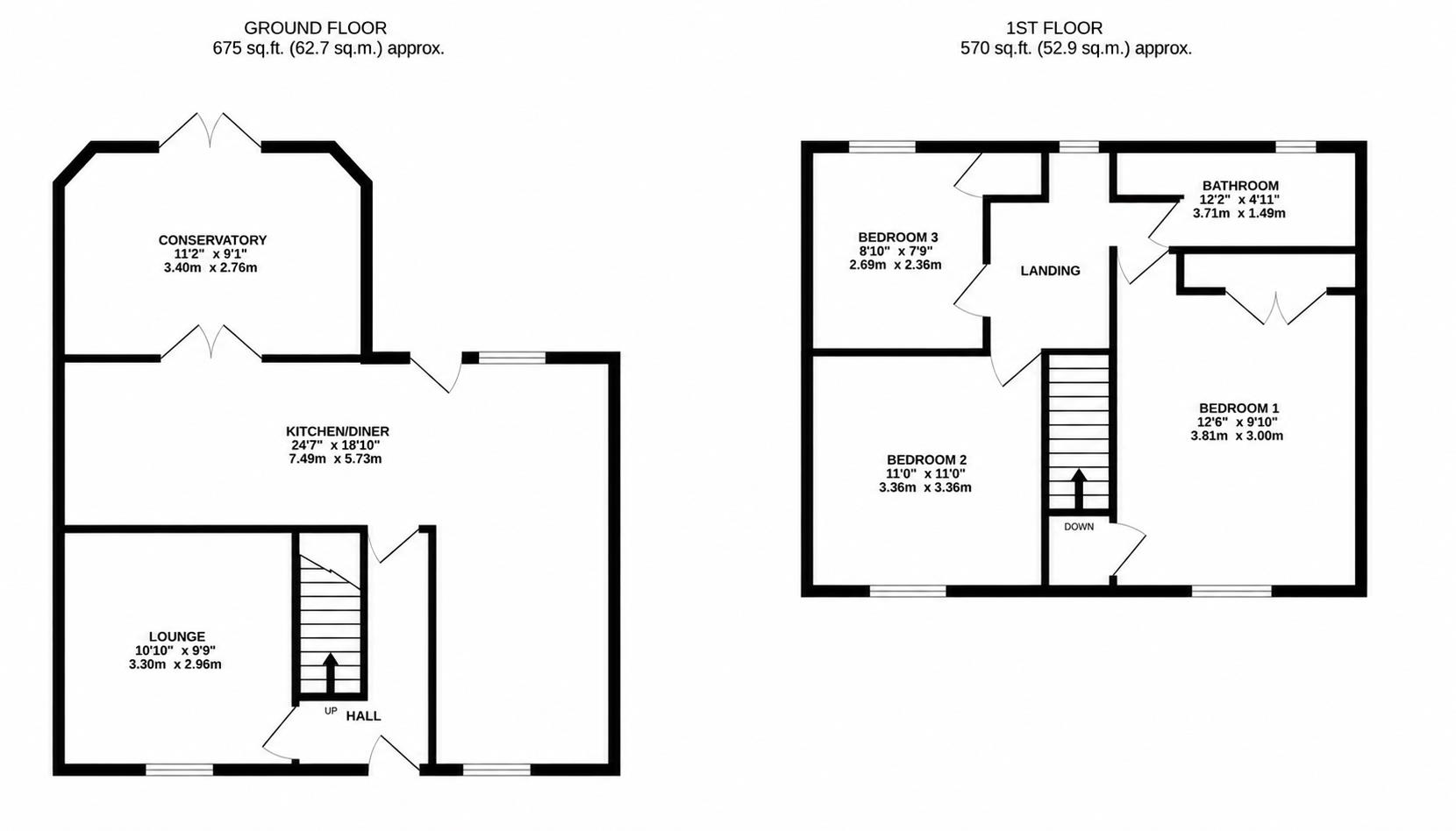 25, Delamere Road, Chelmsford floorplan
