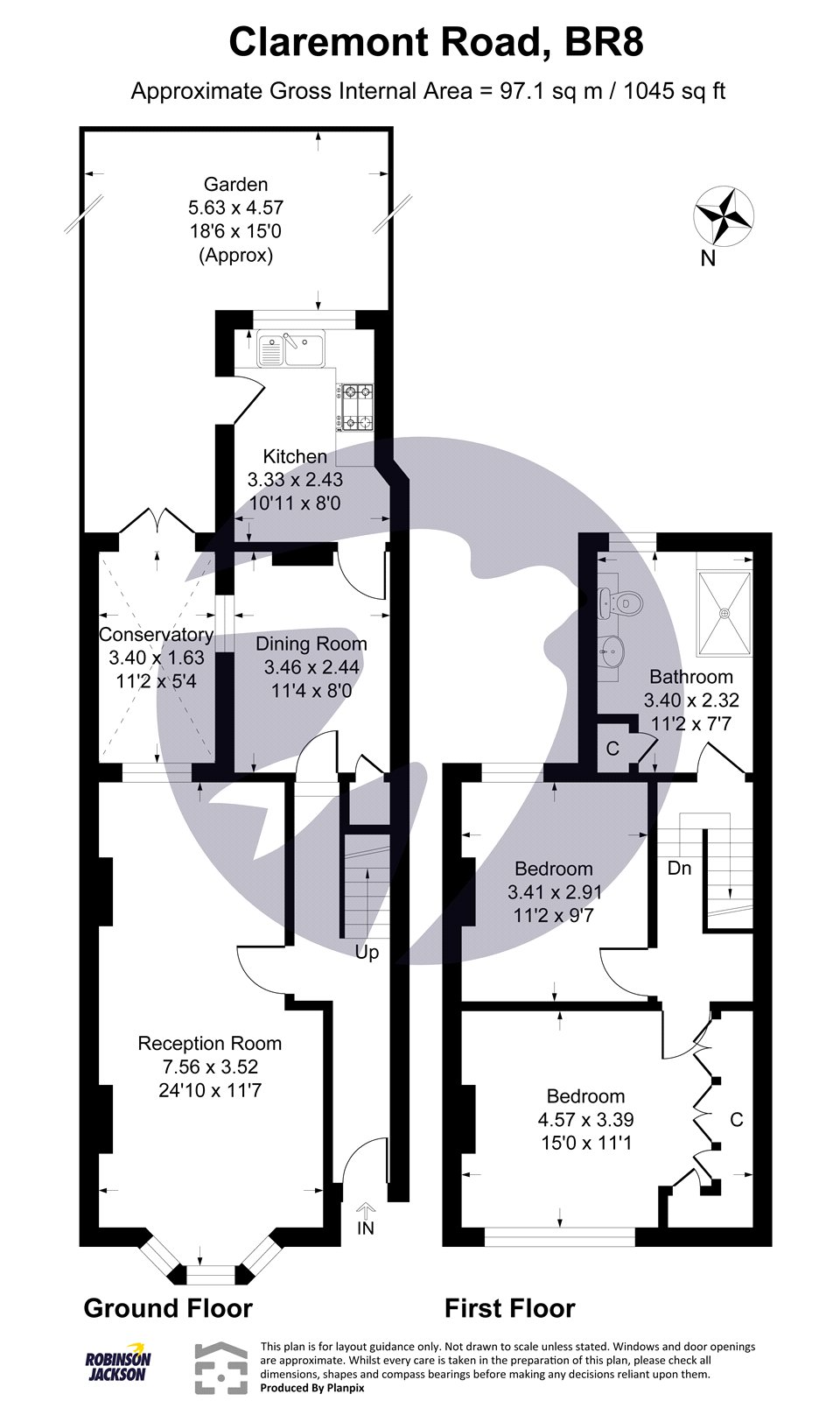 11, Claremont Road, Hextable floorplan
