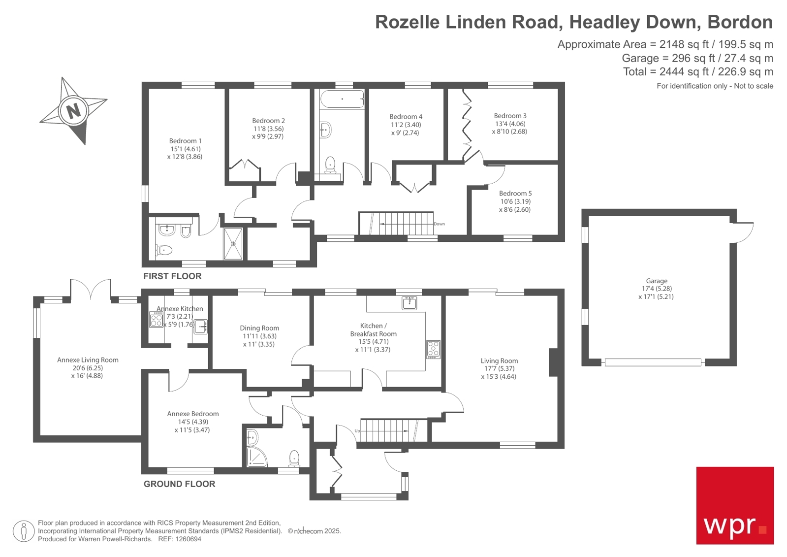 Rozelle,, Linden Road, Headley Down floorplan