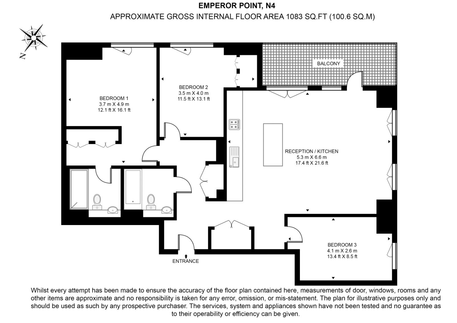 Emperor Point , Woodberry Down, Goodchild Road, London floorplan
