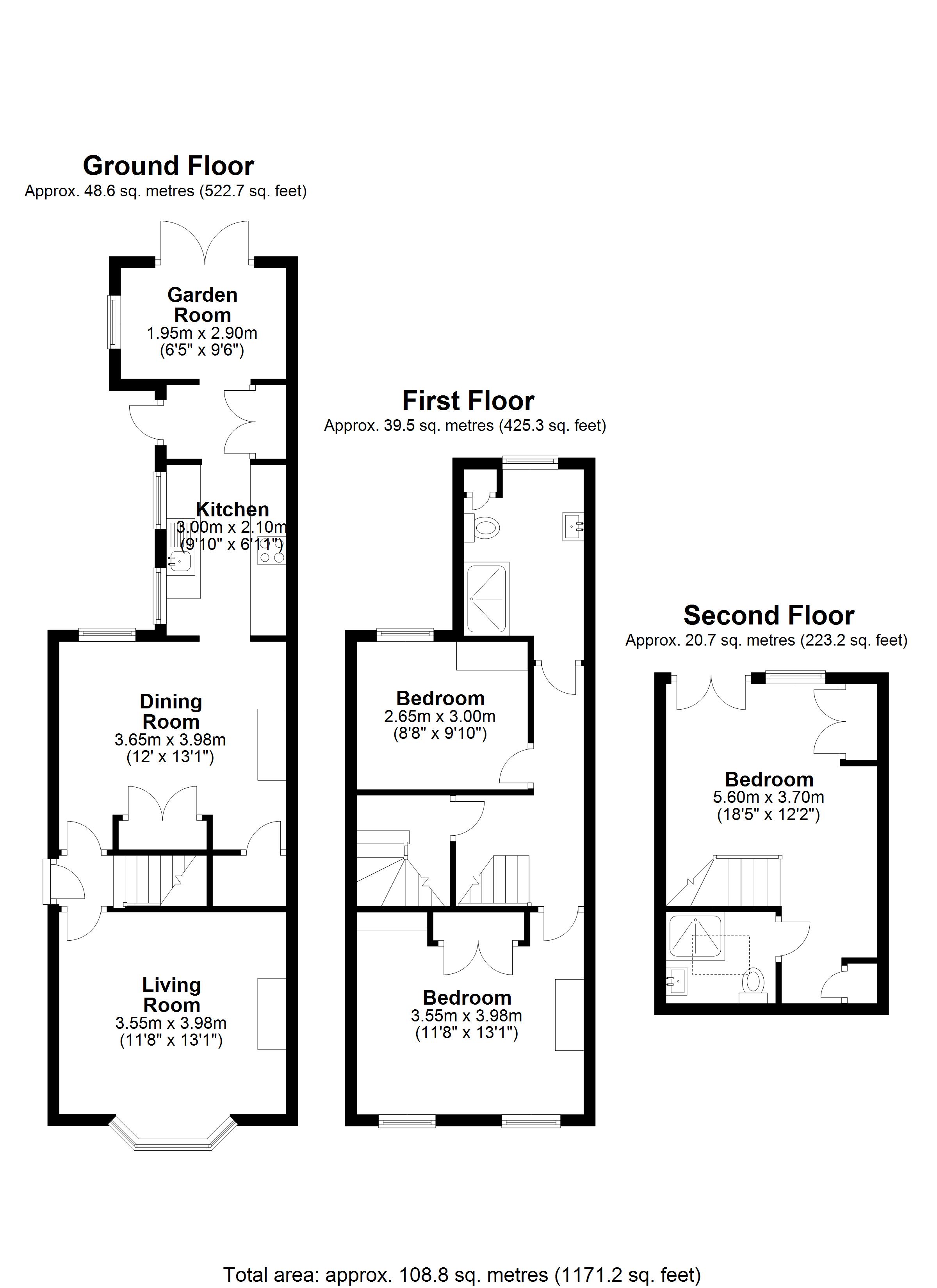 Queens Road, Egham TW20, 3 bedroom end terrace house for sale