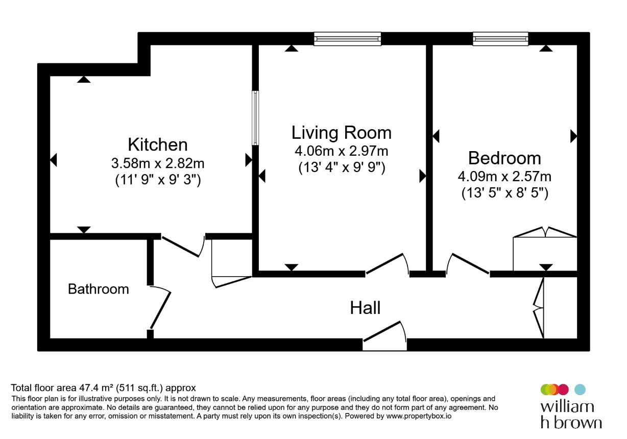Flat 52, Westcliff Court, Edith Road, Clacton-On-Sea floorplan