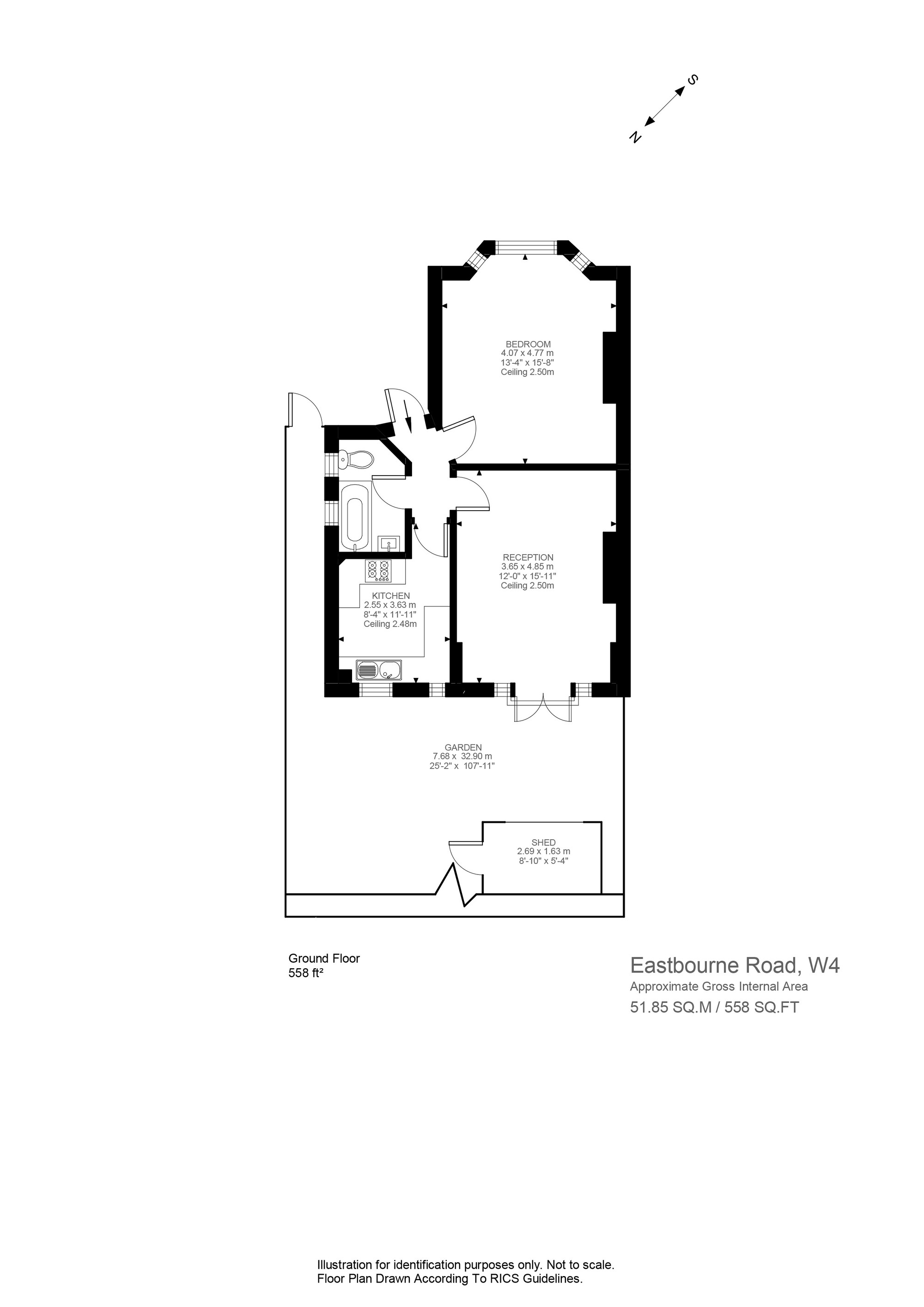 GFF, 10, Eastbourne Road, Chiswick floorplan