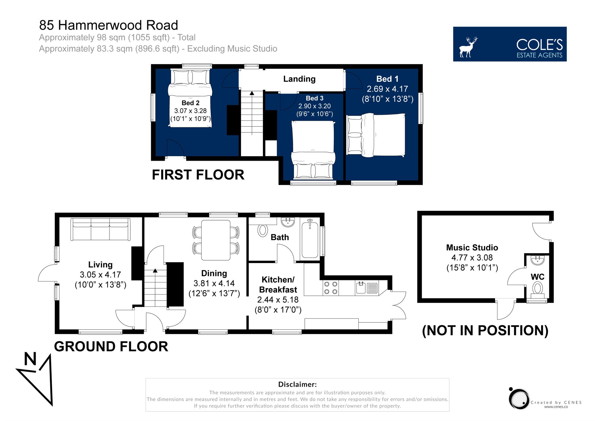 85 Hammerwood Road, East Grinstead floorplan