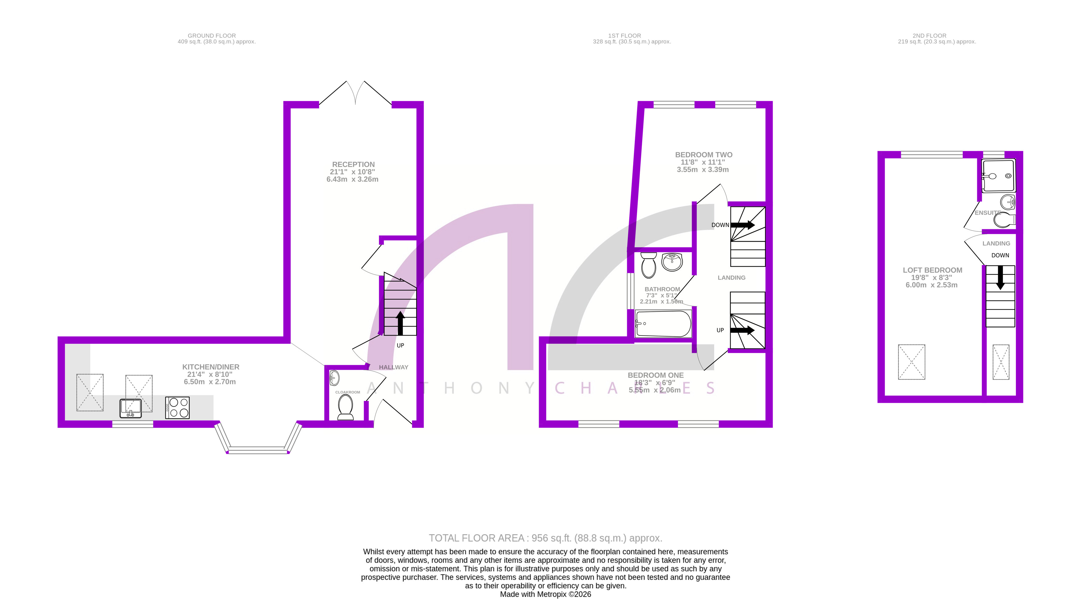 2a, Fotheringham Road, Enfield floorplan