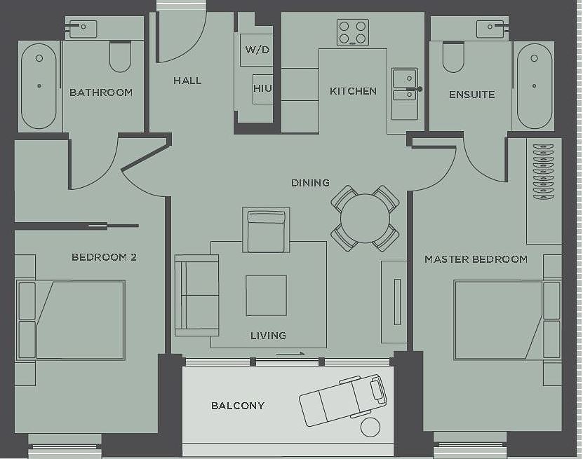 2 Bedrooms Flat to rent in 1 Handyside Street, London N1C