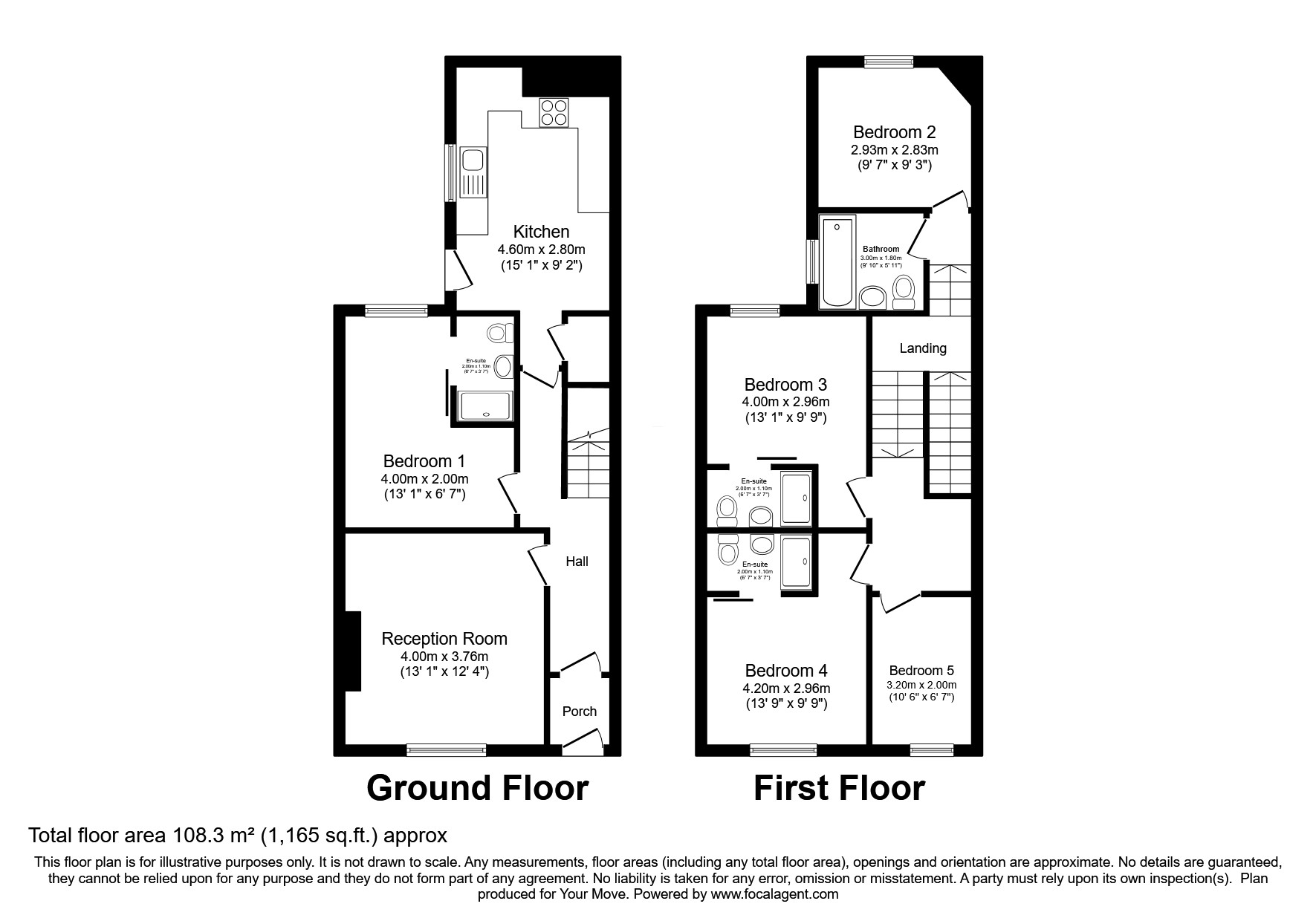 Room 5, 63, Ashley Street, Cumbria floorplan