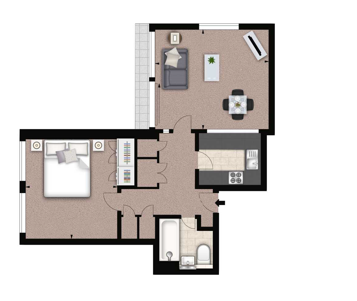 1 Bedrooms Flat to rent in Luke House, London SW1P