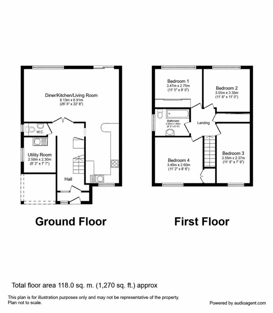 23, Keble Close, Crawley floorplan