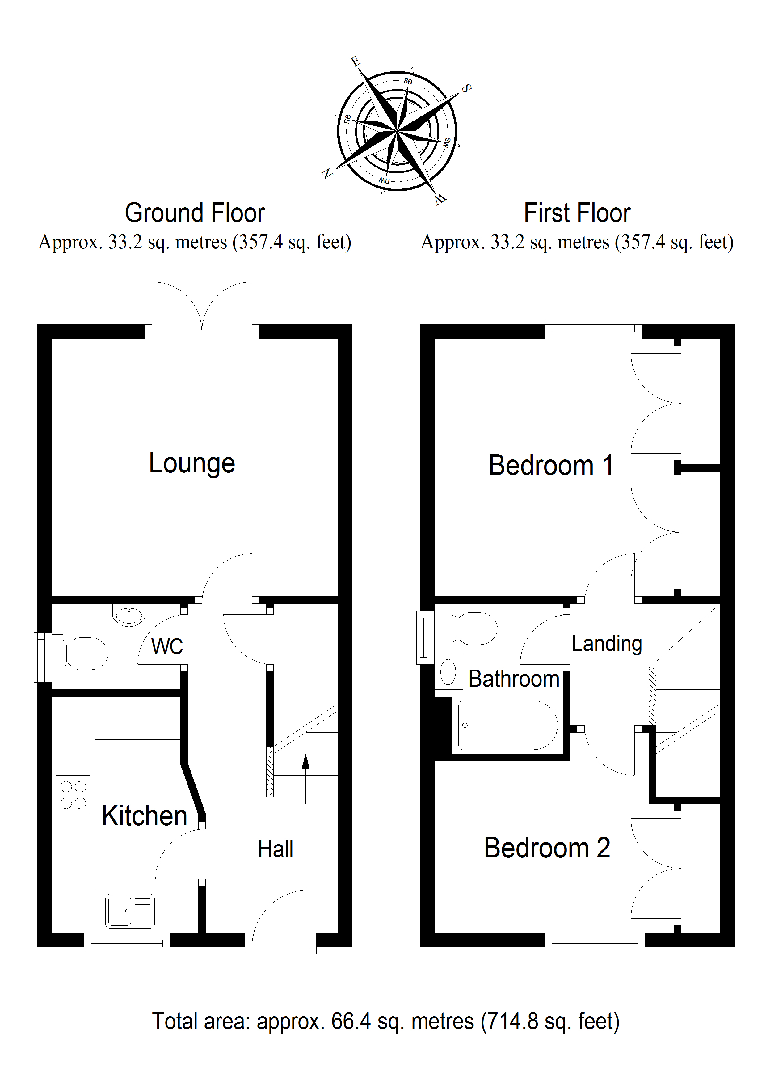 2 Bedrooms Semi-detached house for sale in Bolerno Place, Bishopton, Renfrewshire PA7