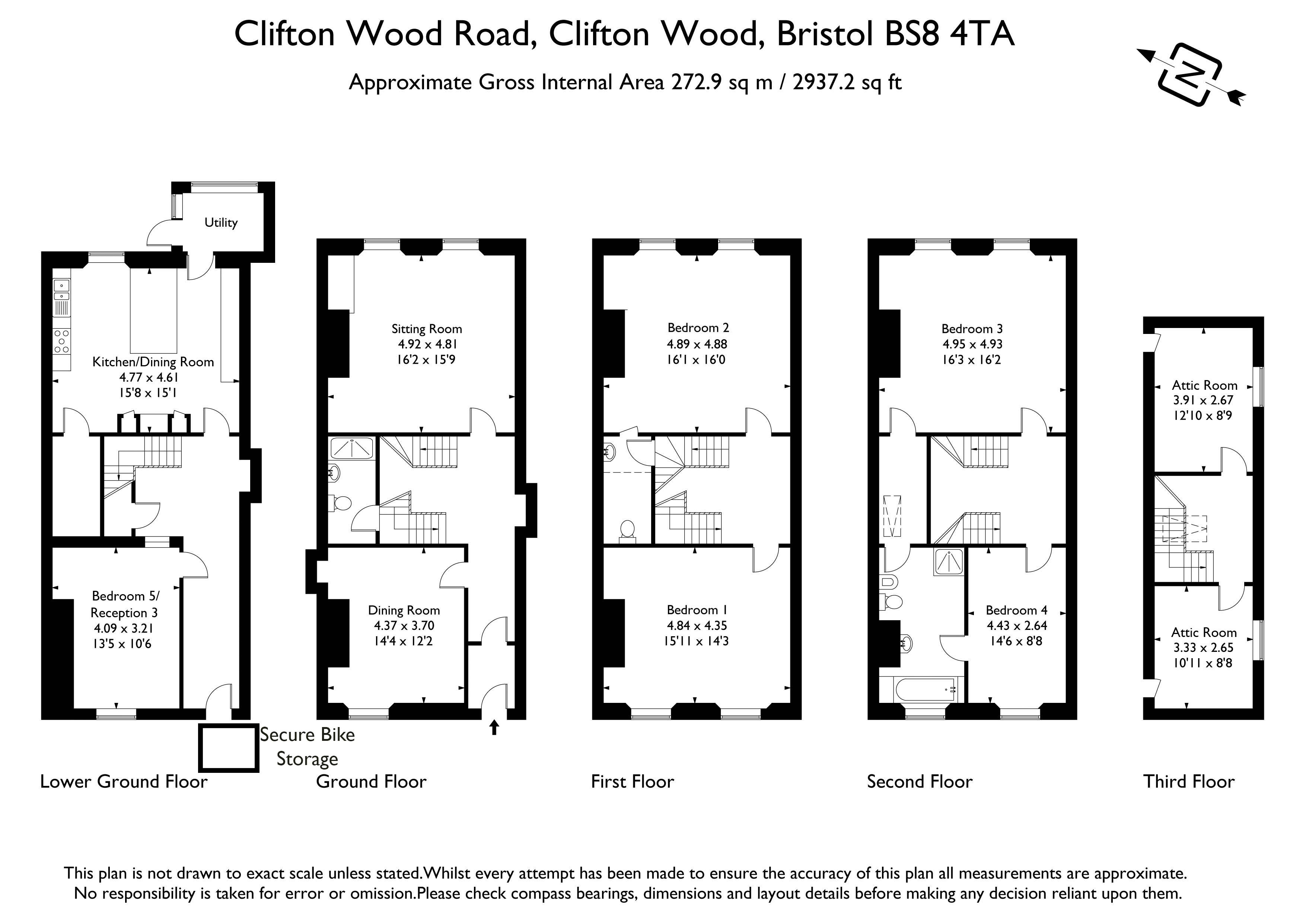 4, Clifton Wood Road, Bristol floorplan