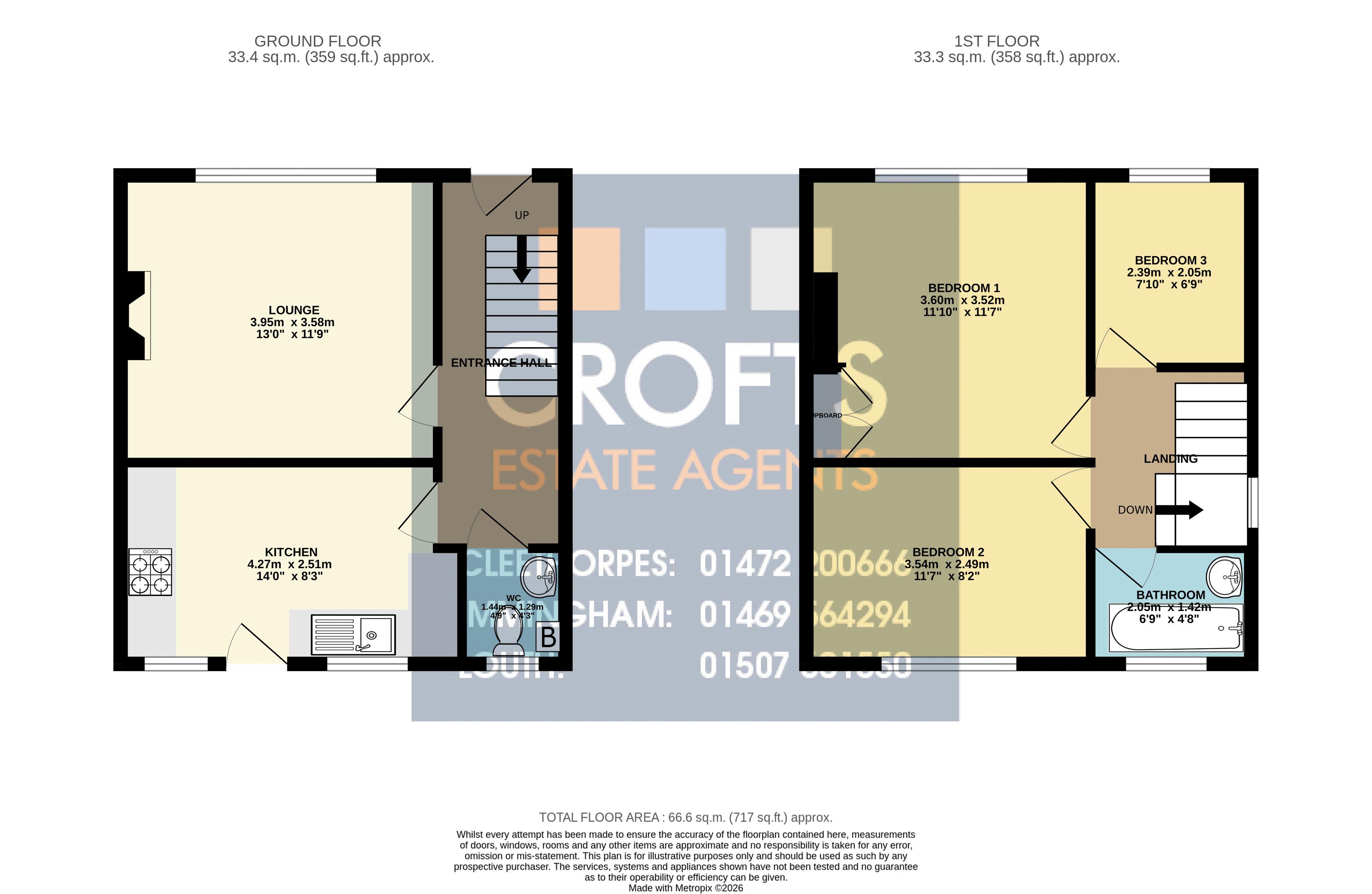 13, St Albans Avenue, Grimsby floorplan