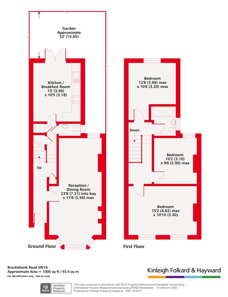 82, Brocklebank Road, London floorplan