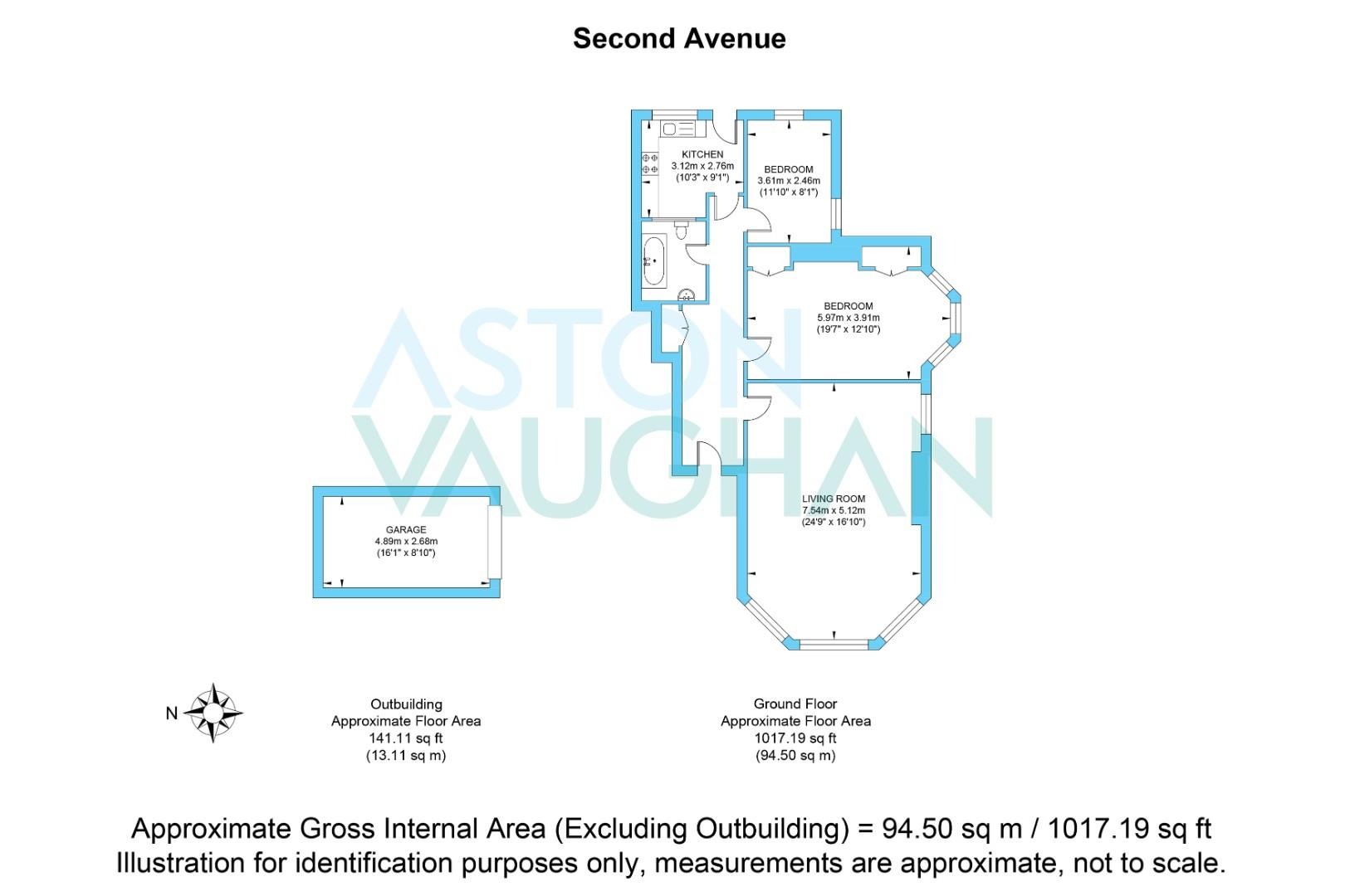 Flat 2, 24 Second Avenue, East Sussex floorplan