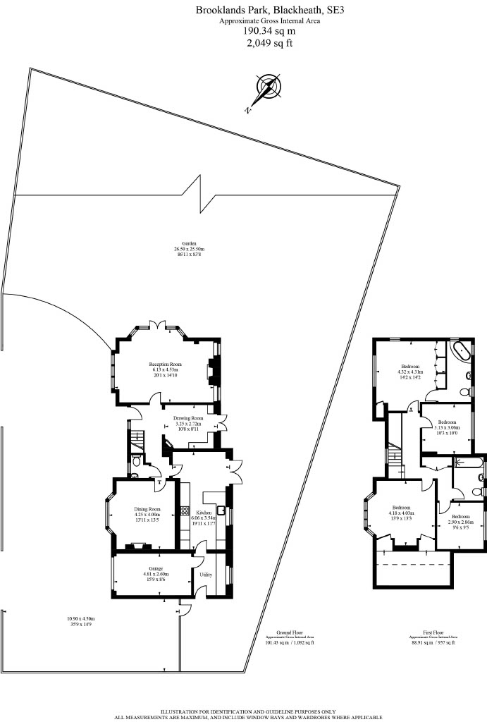 74, Brooklands Park, London floorplan
