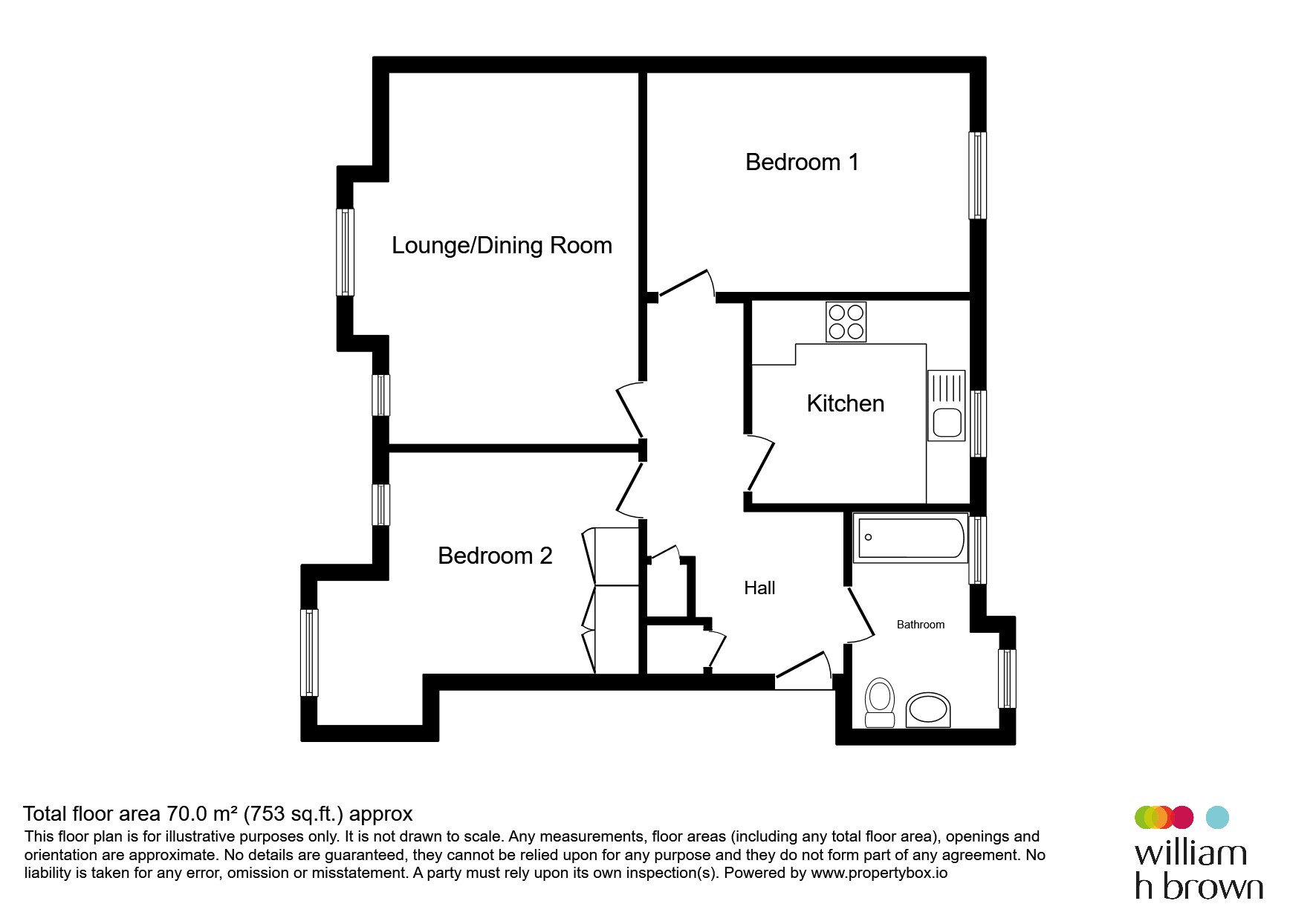 2, Mill Brook Court, Collett Road, Ware floorplan
