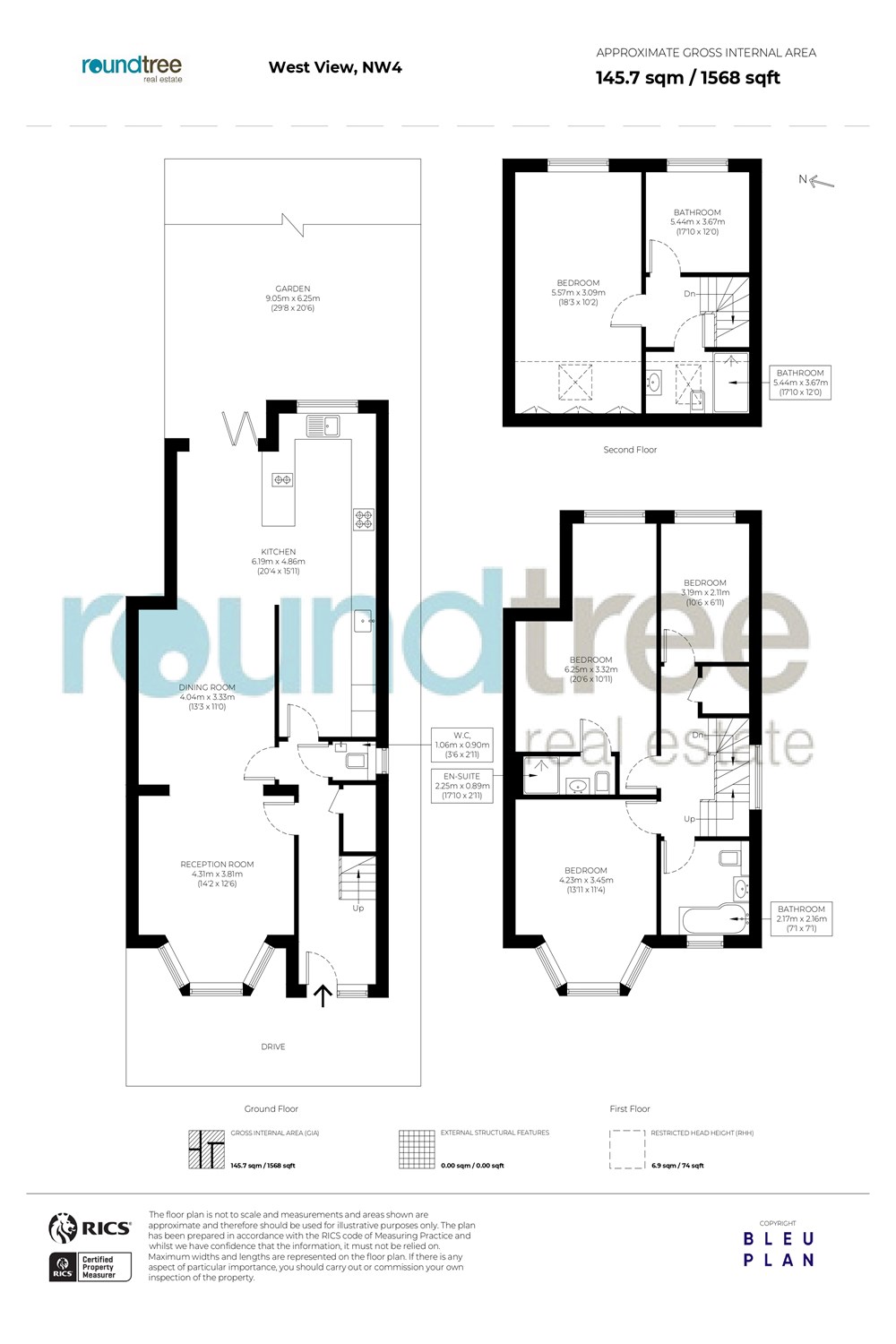 12, West View, Hendon floorplan