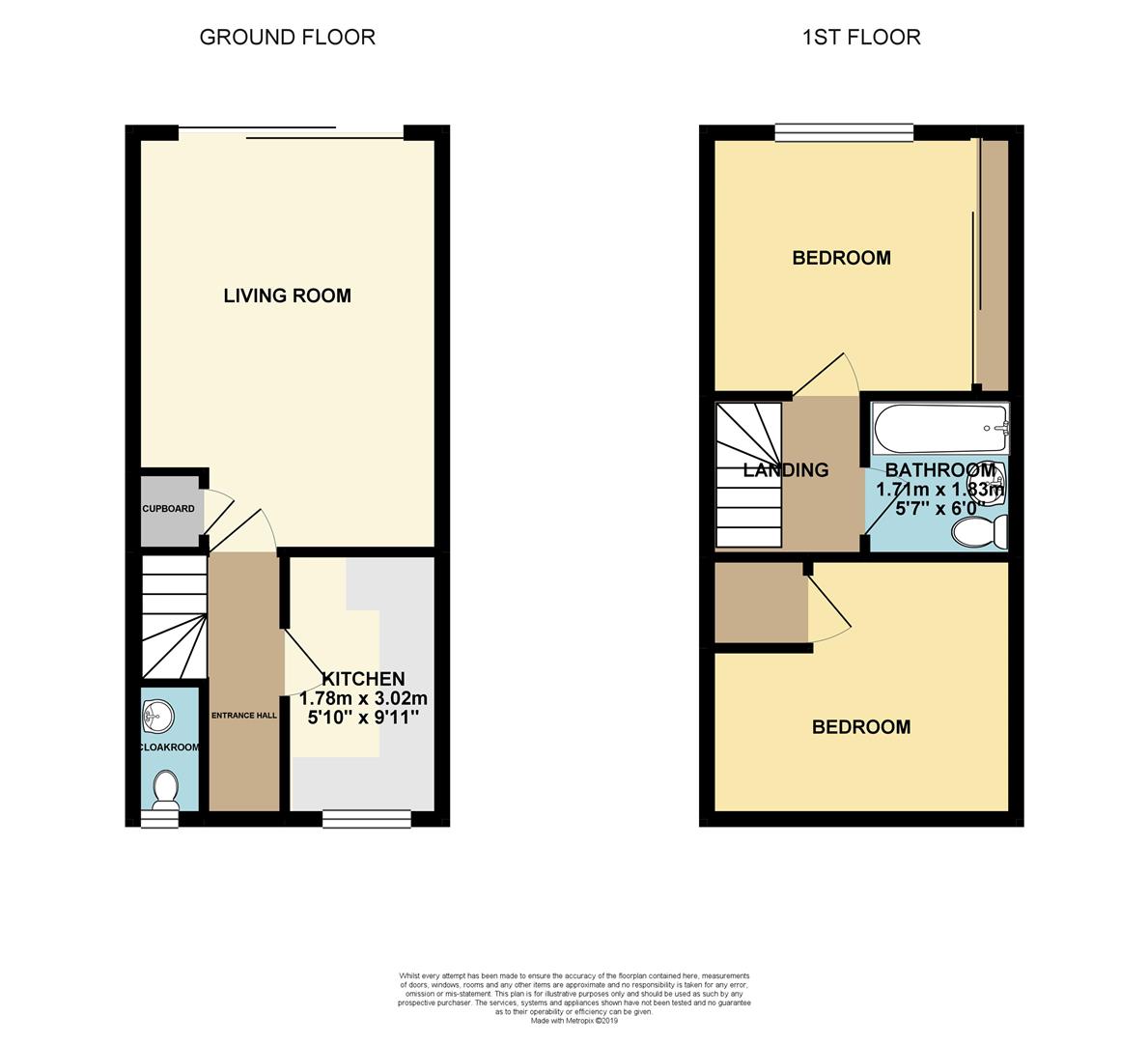 2 Bedrooms Terraced house for sale in Page Hill, Ware SG12