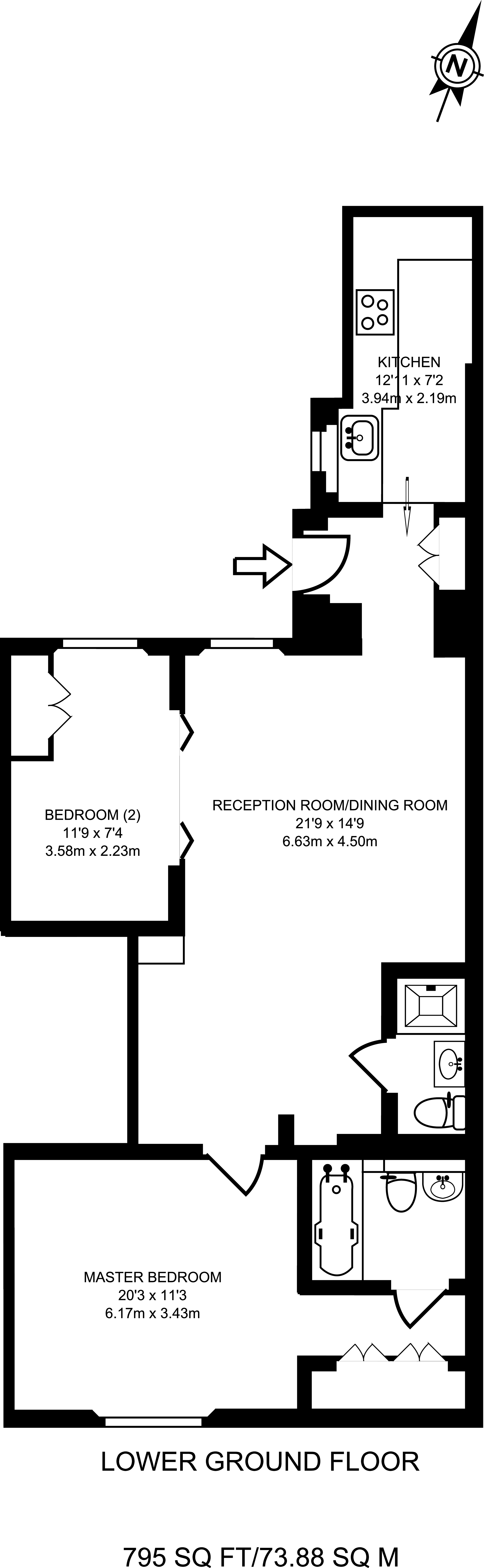 2 Bedrooms Flat to rent in Courtfield Gardens, South Kensington SW5