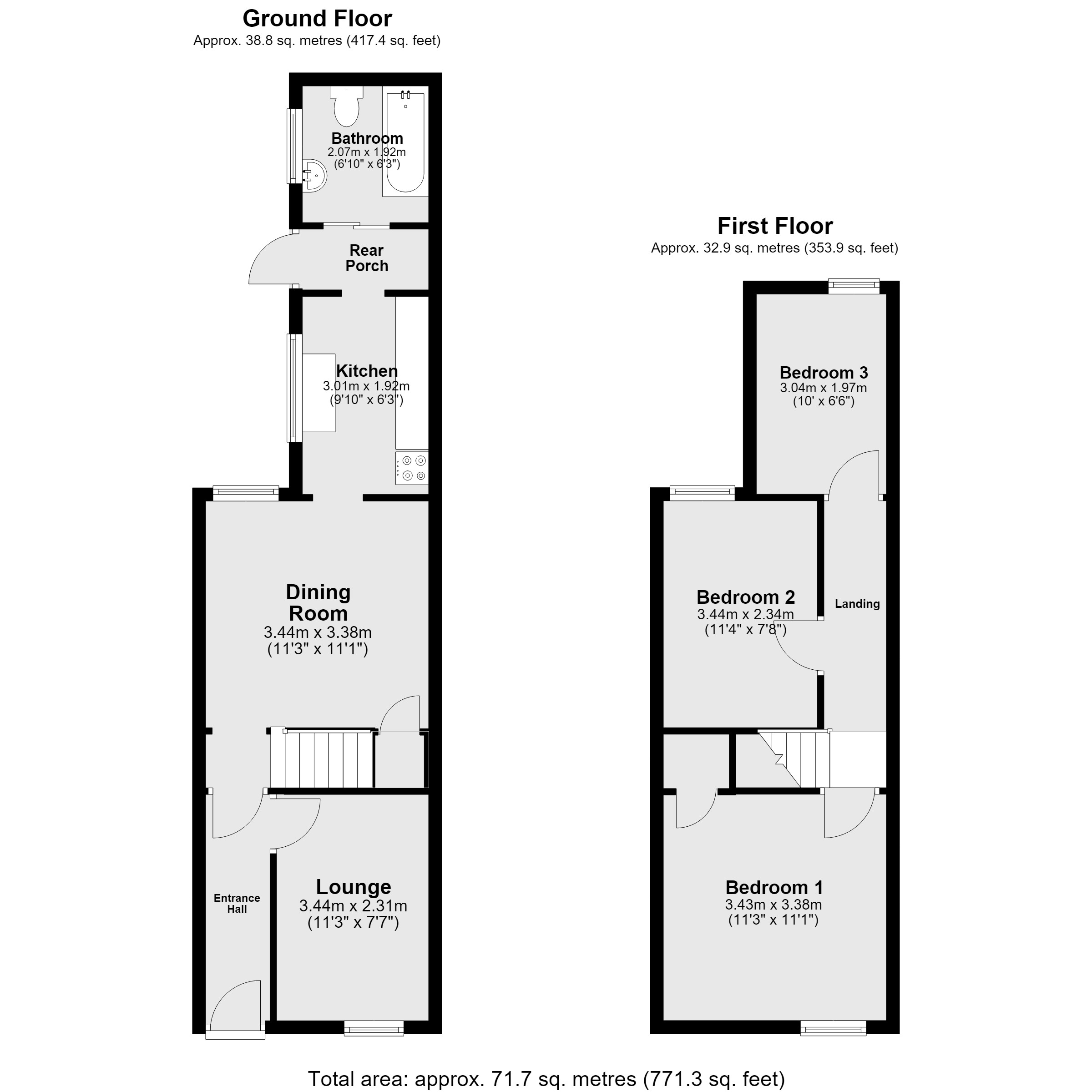 68, Cross Street, Lincoln floorplan
