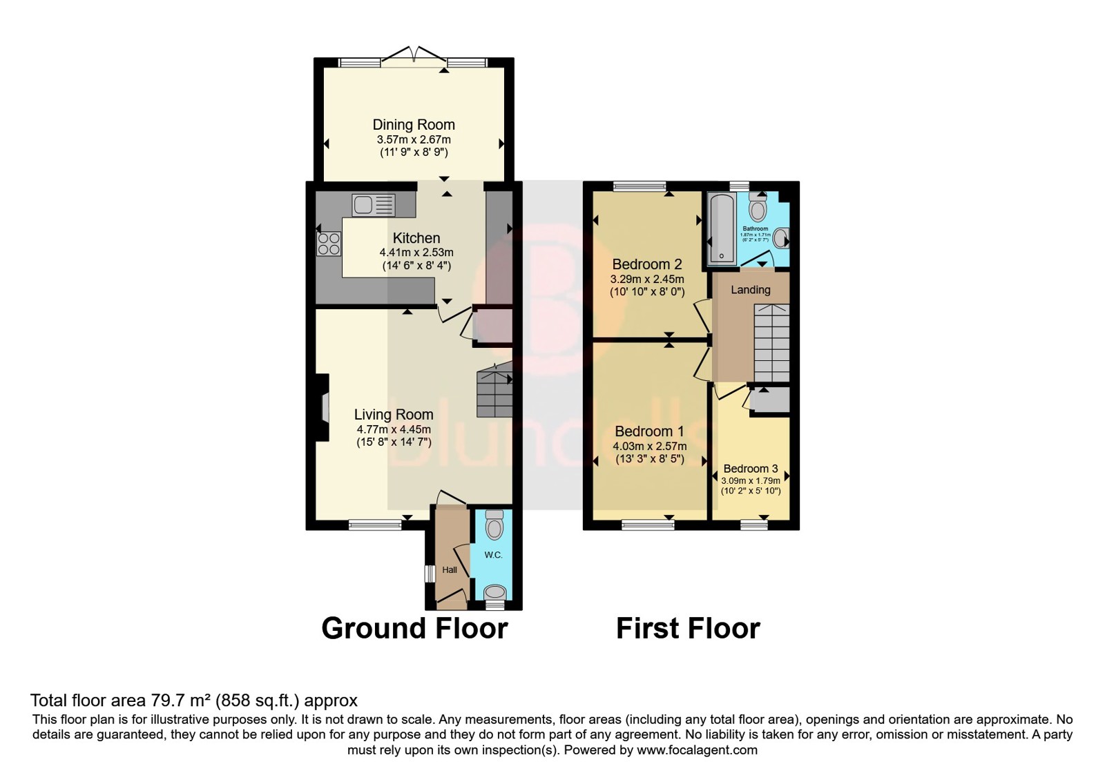 2, Bishops Walk, Sheffield floorplan