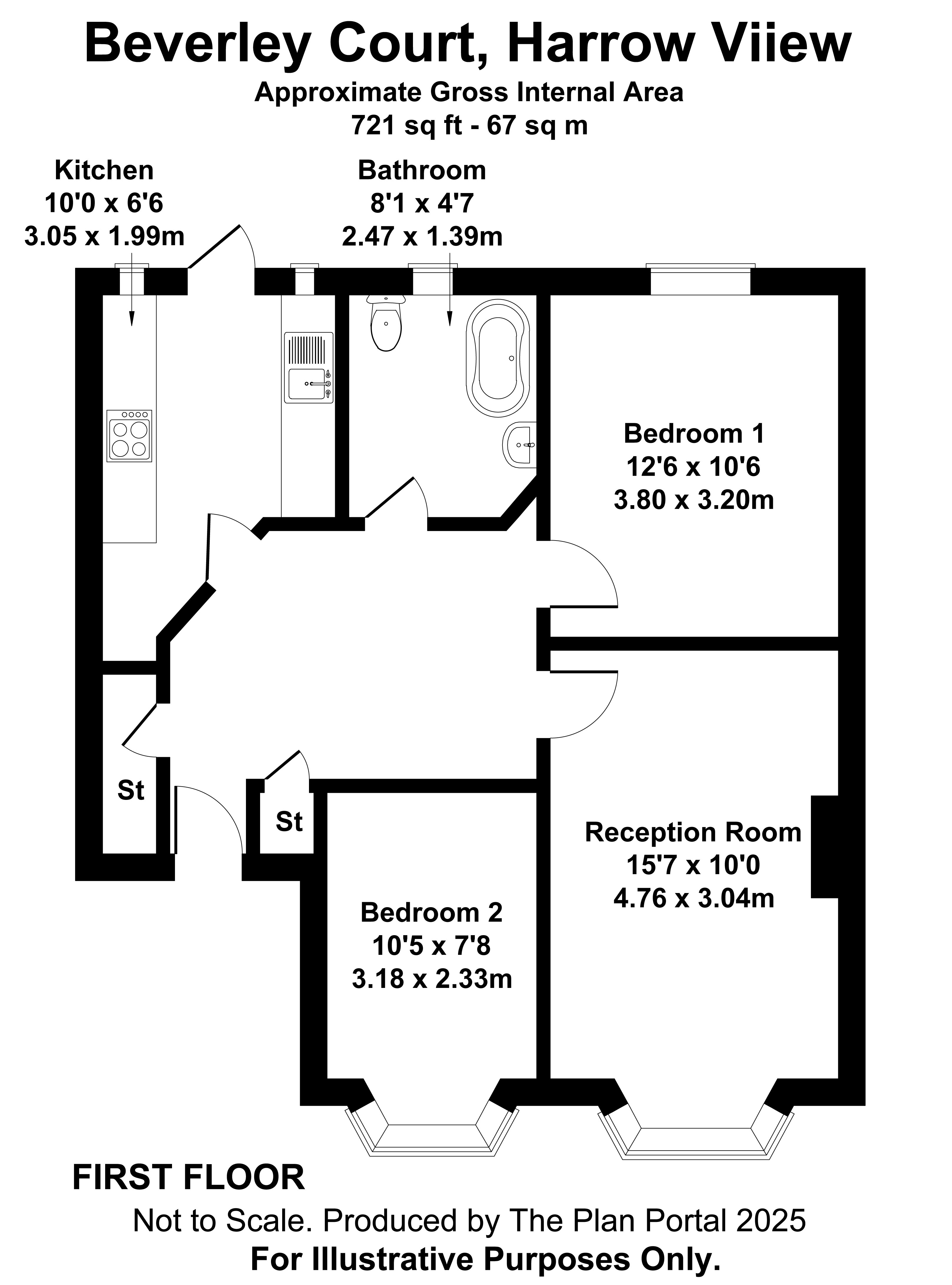 10 Beverley Court, Harrow View, Harrow floorplan