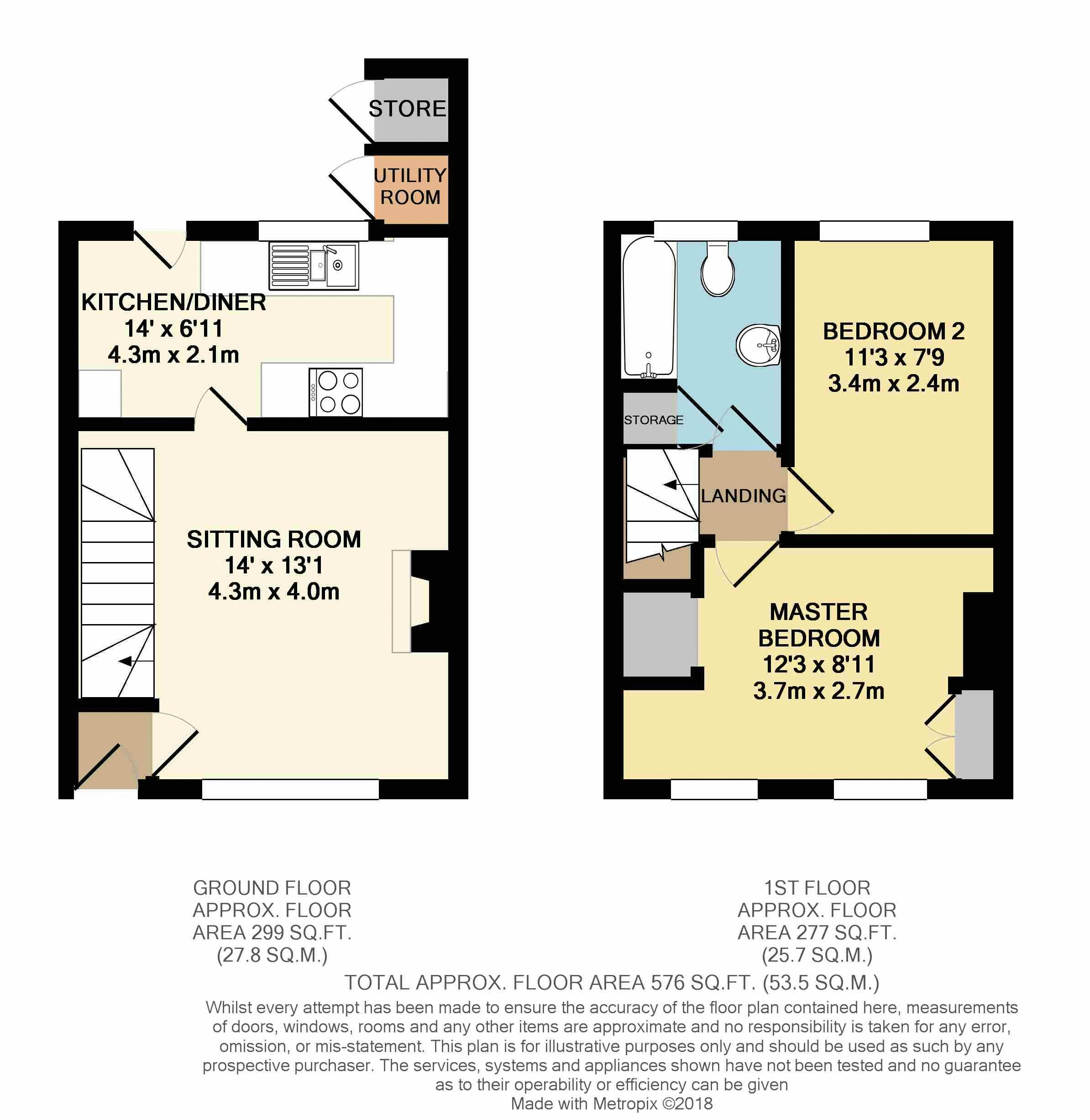 2 Bedrooms Terraced house for sale in Burford Road, Evesham WR11