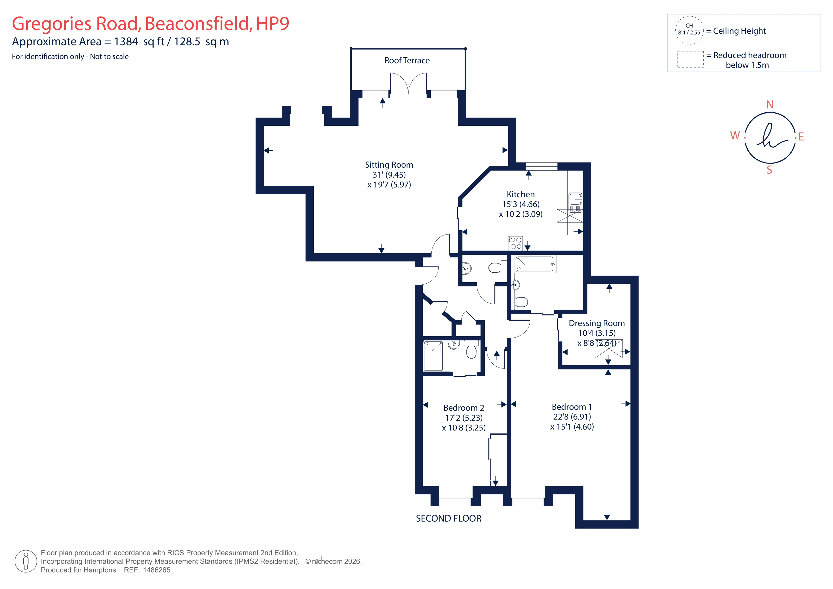 Flat 13, Holmewood, 40, Gregories Road, Beaconsfield floorplan