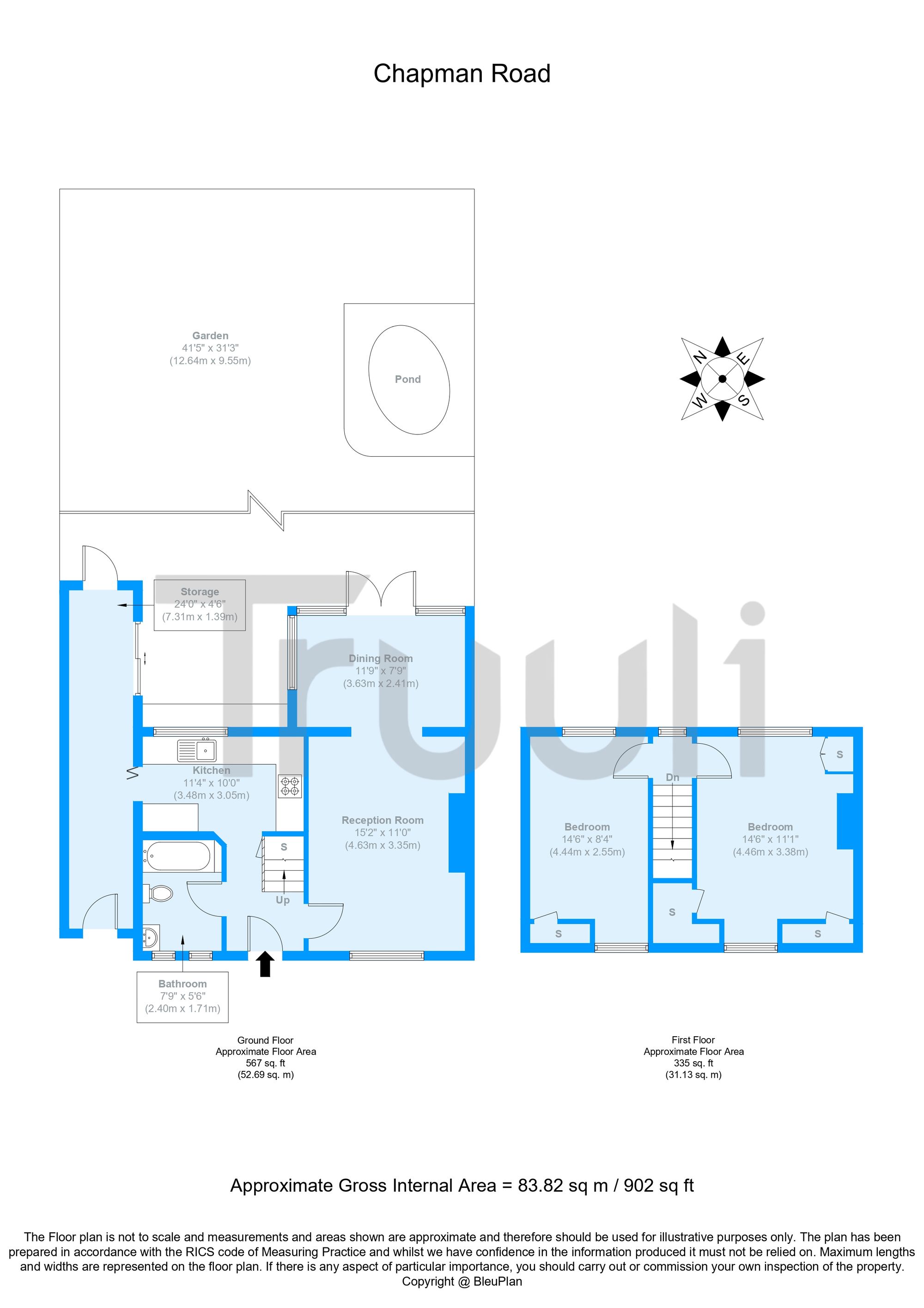 104 Chapman Road, Croydon floorplan