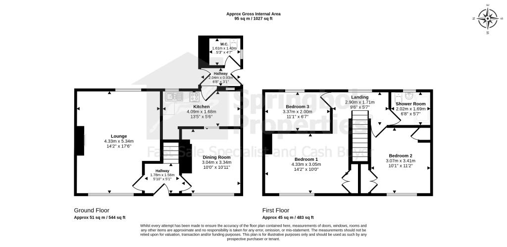 11, Elm Tree Avenue, Belper floorplan