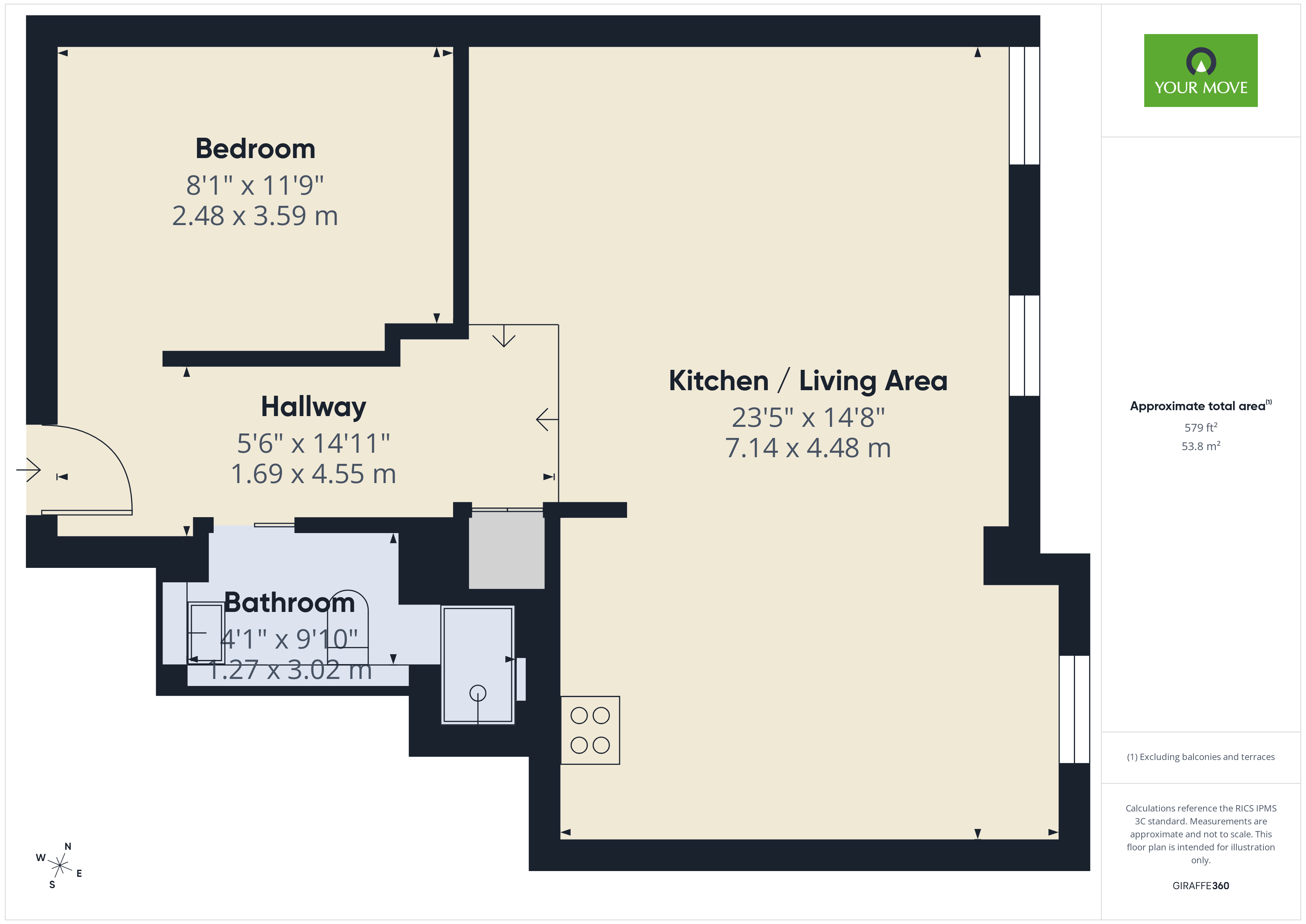 Flat 4, Pelham House, 124, High Street, Hornchurch floorplan
