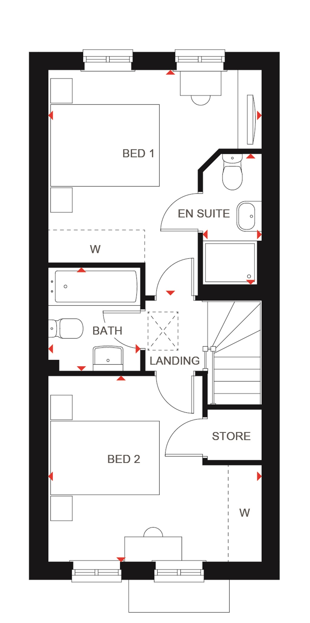 "Wilford Plus" at Warren House Road, Wokingham RG40, 2 bedroom terraced