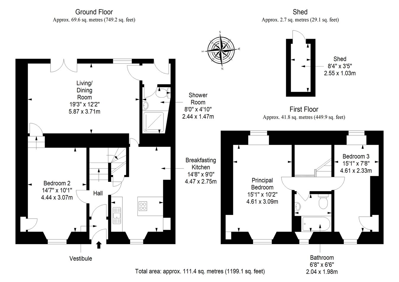 43, High Street West, Anstruther floorplan