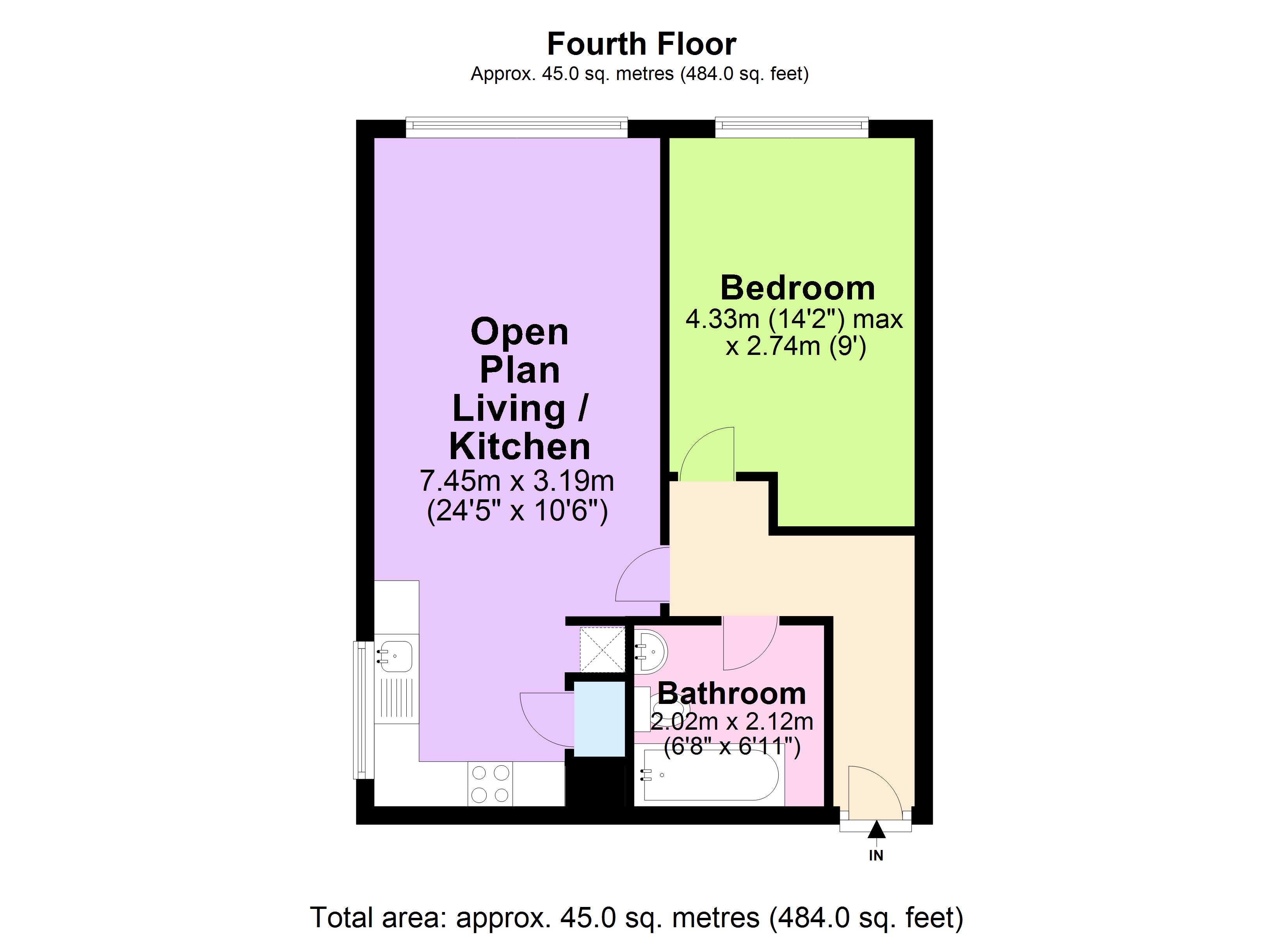 21 High Point, Noel Street, Nottingham, Express Sales And Lettings floorplan