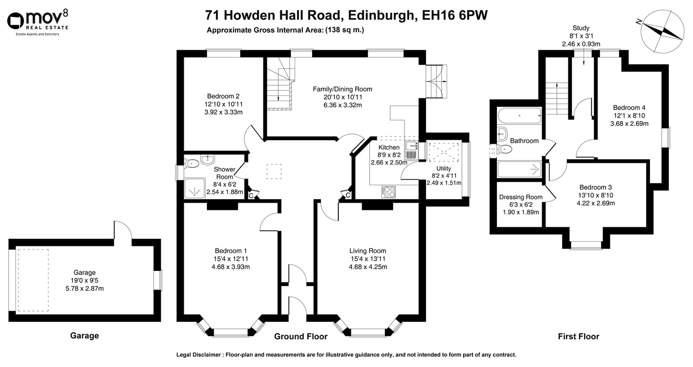 71, Howden Hall Road, Edinburgh floorplan