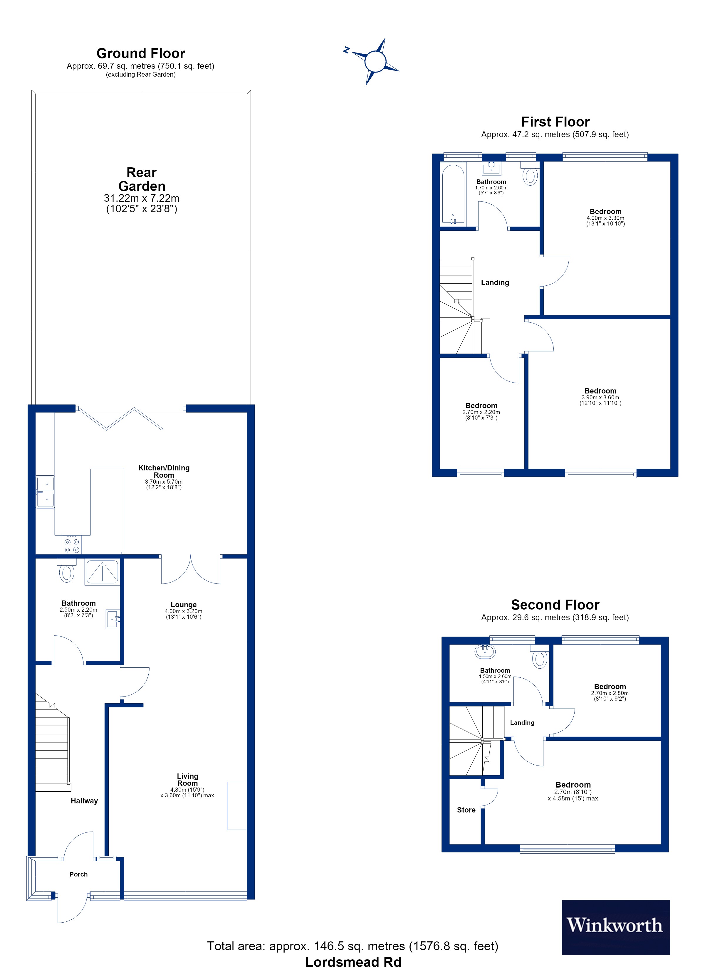 77, Lordsmead Road, London floorplan