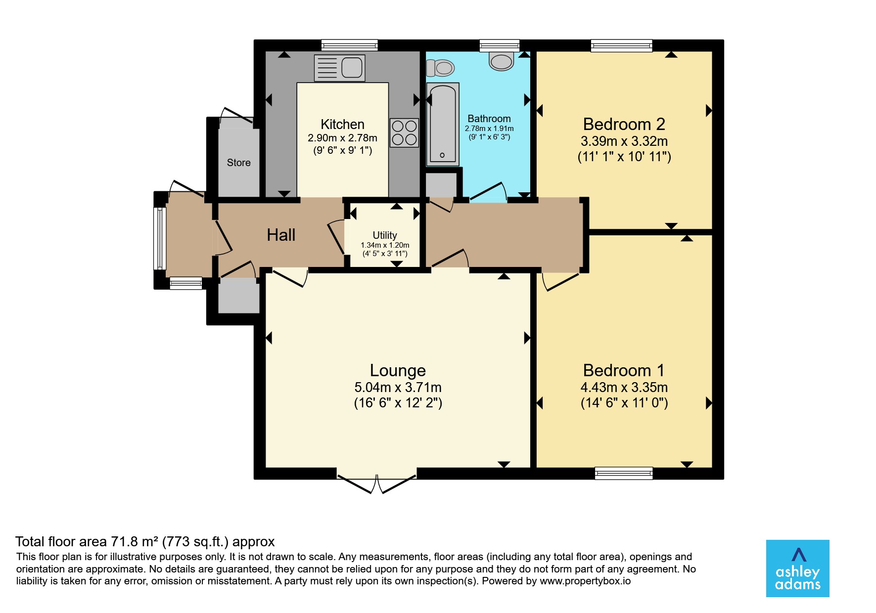 5, Manor Court Flats, Church Lane, Derby floorplan