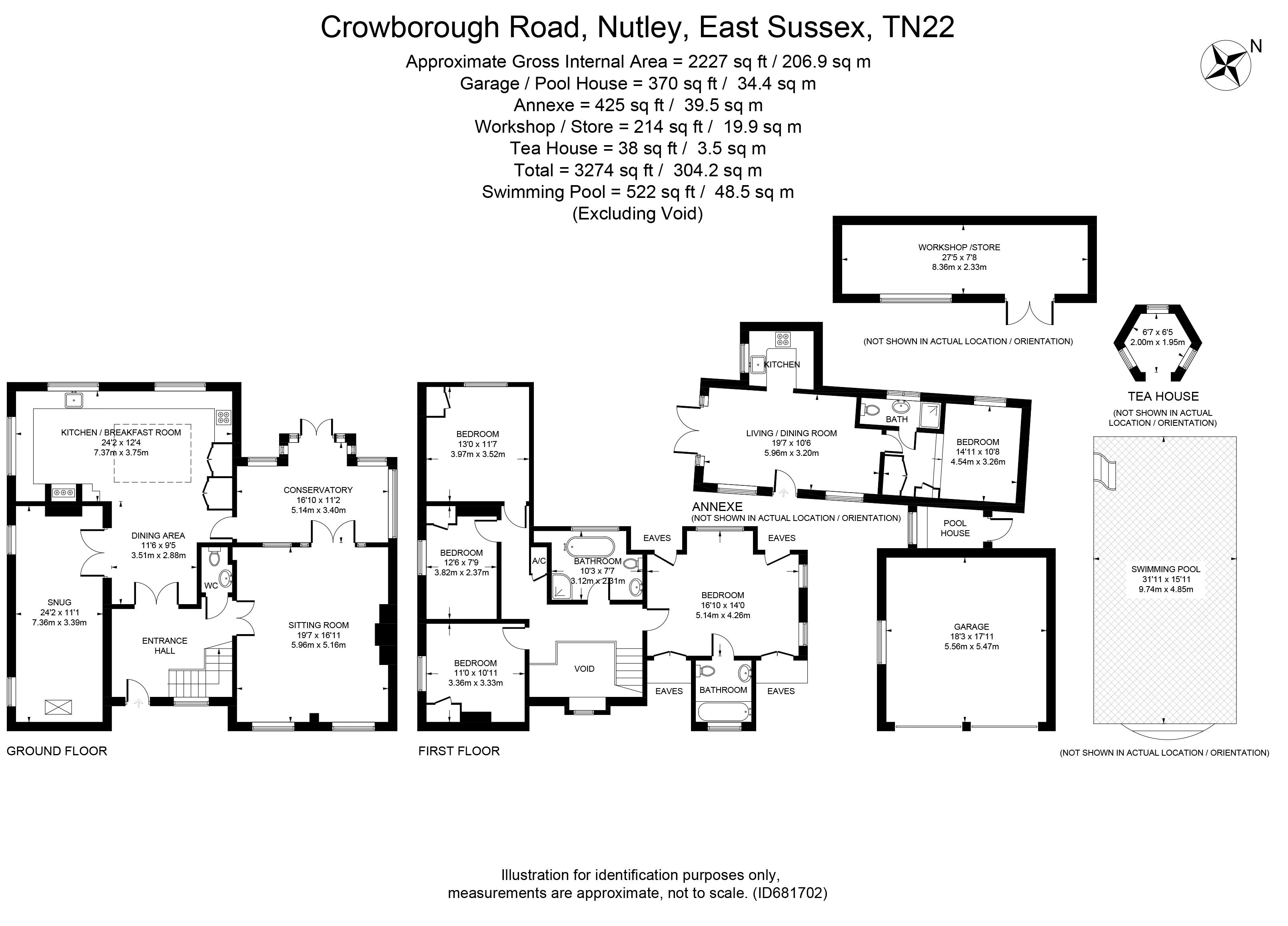 4 bed detached house for sale in Crowborough Road, Nutley, Uckfield