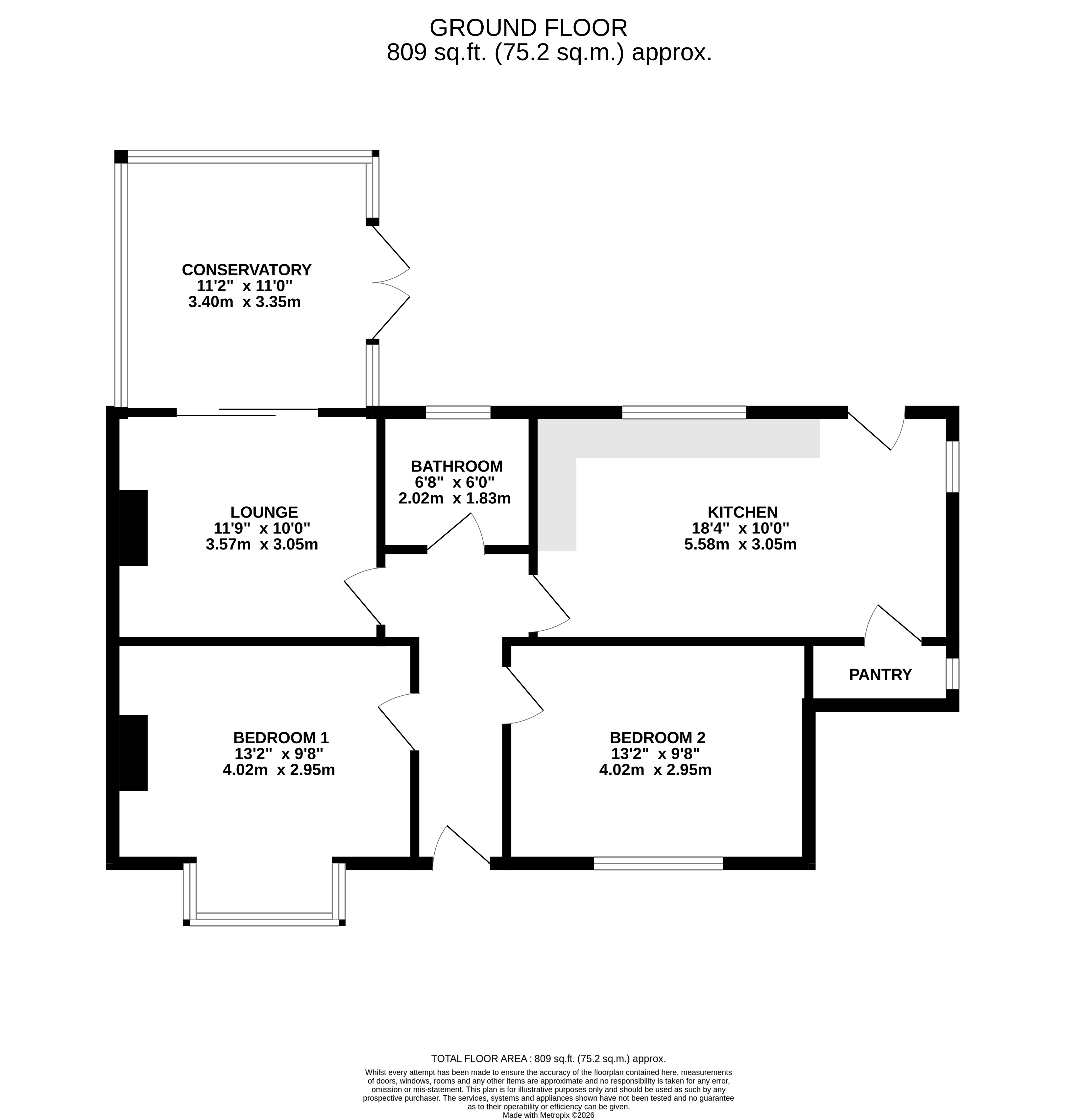 137, Armley Ridge Road, West Yorkshire floorplan