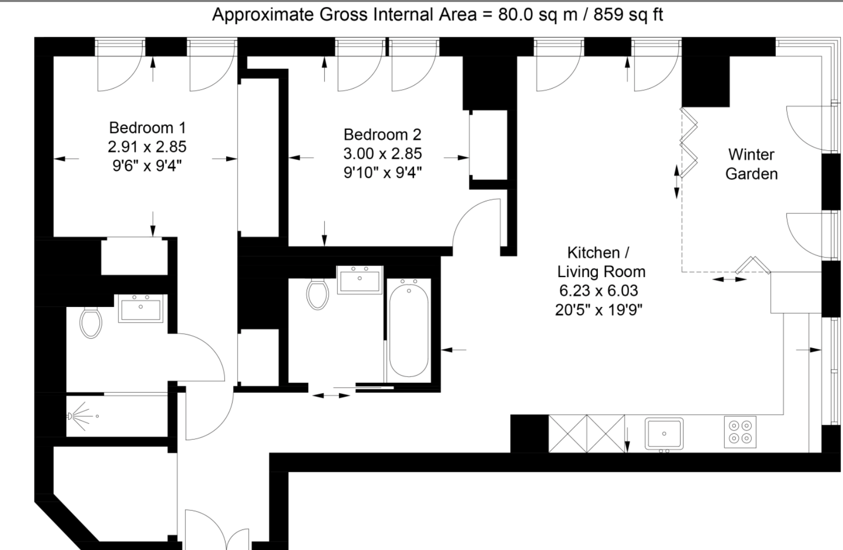 One Crown Place, 19 Sun Street, The City, London, London floorplan