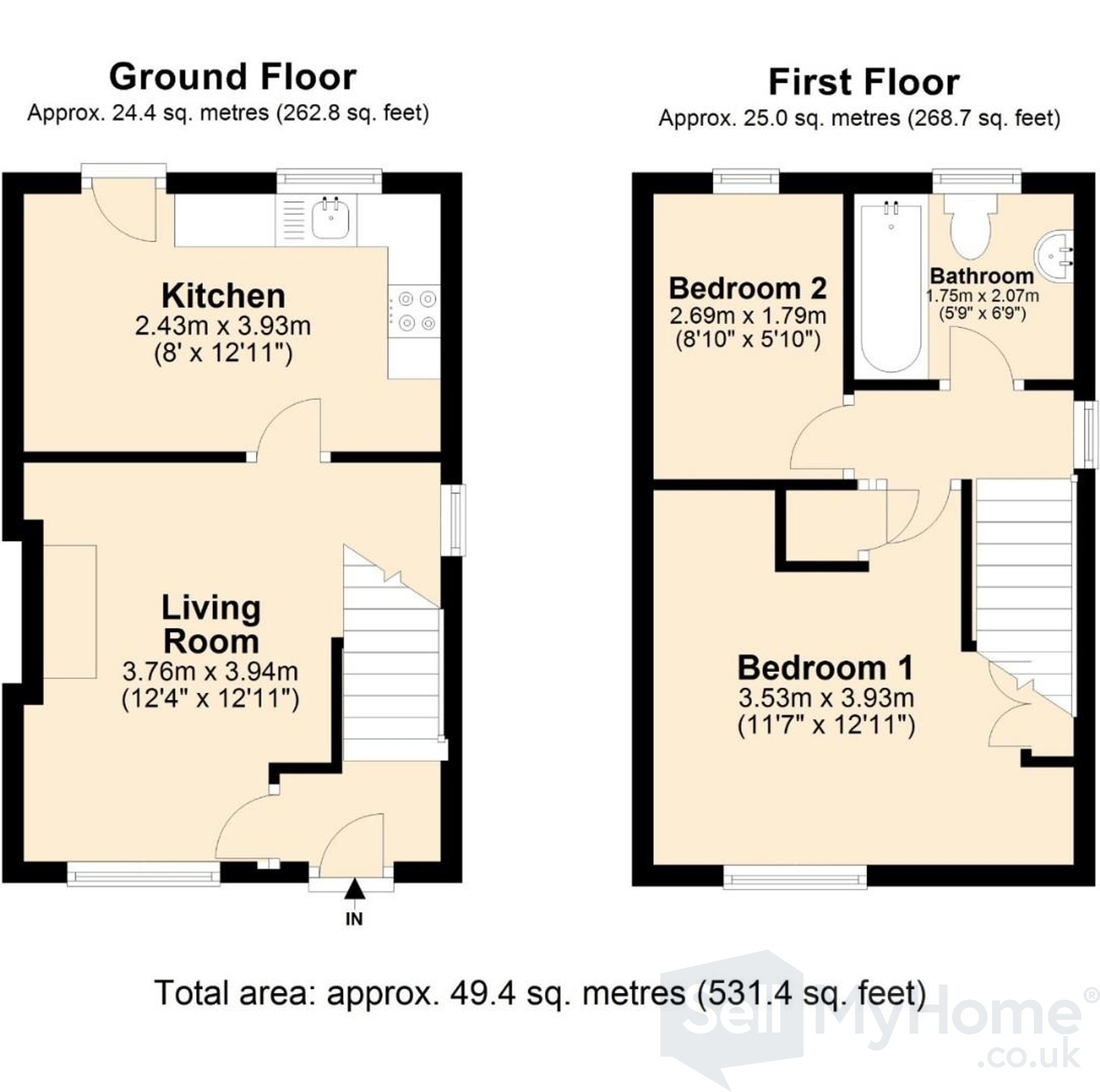66 Meadowsweet Road, Leicester floorplan