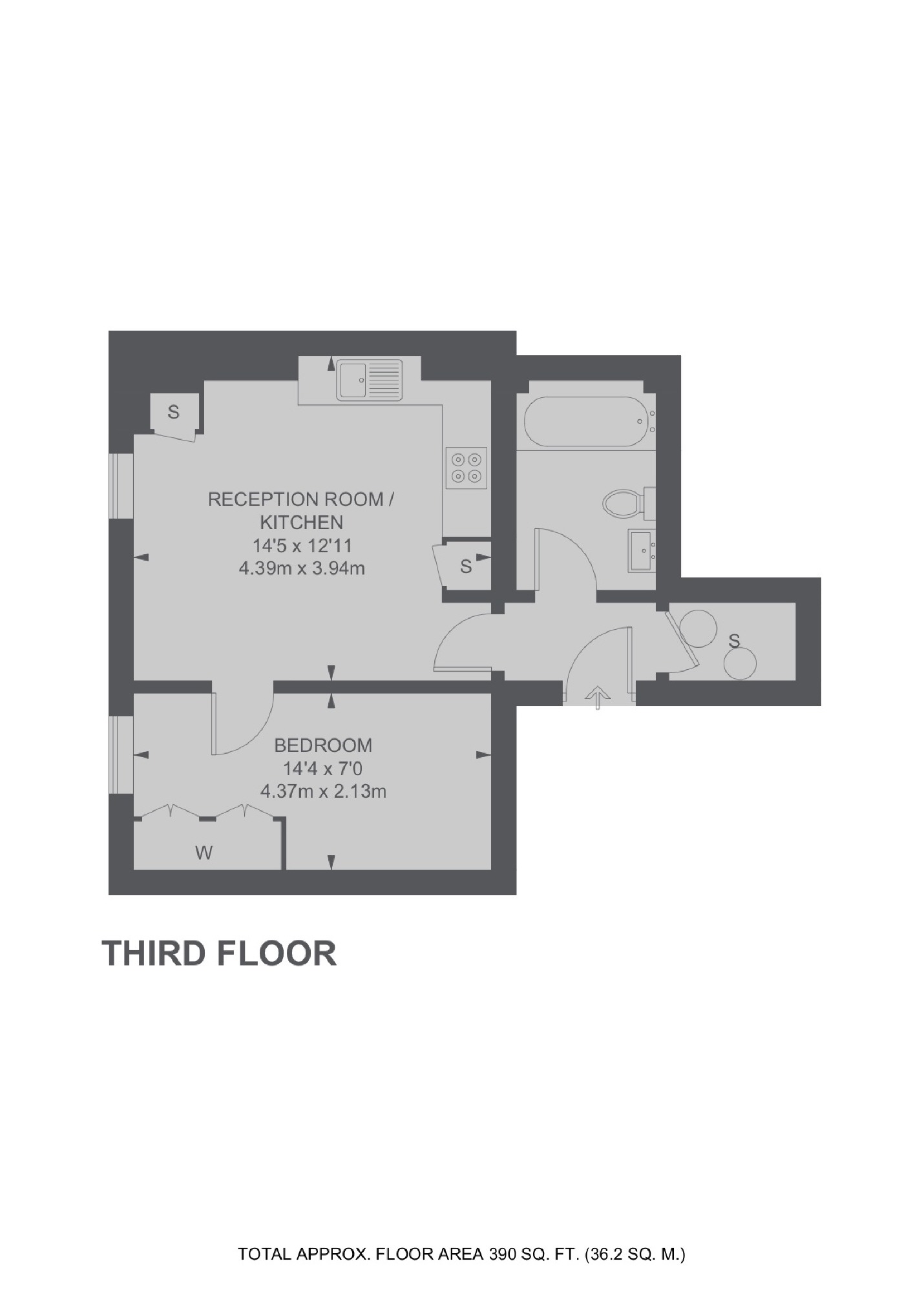 Flat 9, 41, Clanricarde Gardens, London floorplan