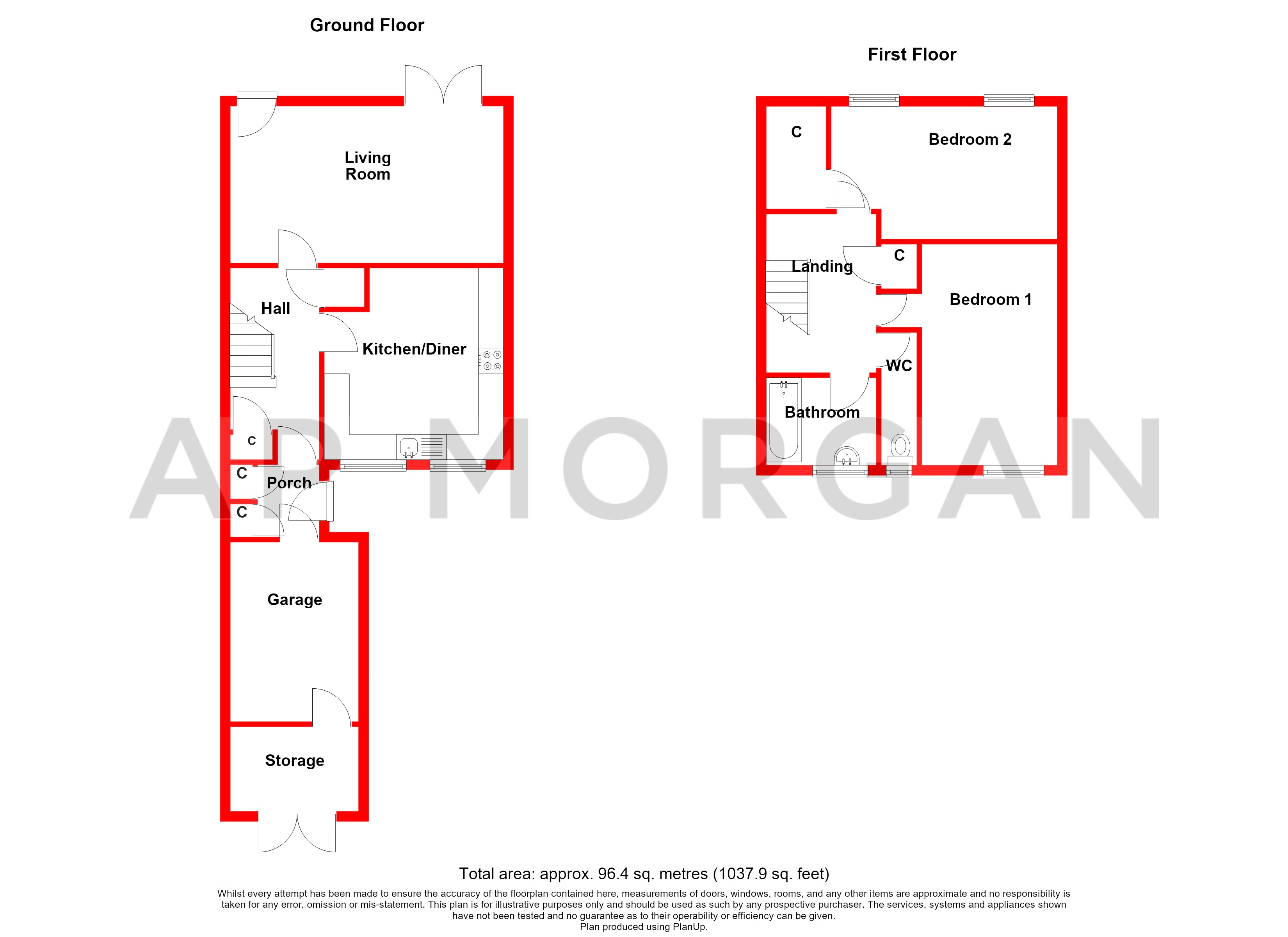 21, Thatchway Gardens, Birmingham floorplan